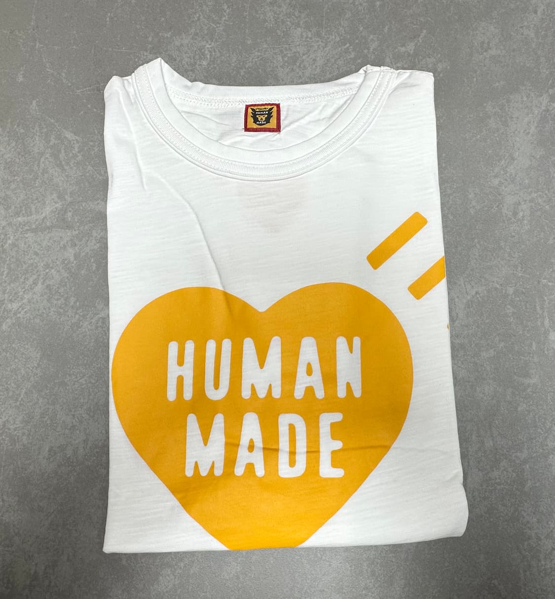 휴먼메이드 옐로우 하트 반팔 화이트 상품이미지2