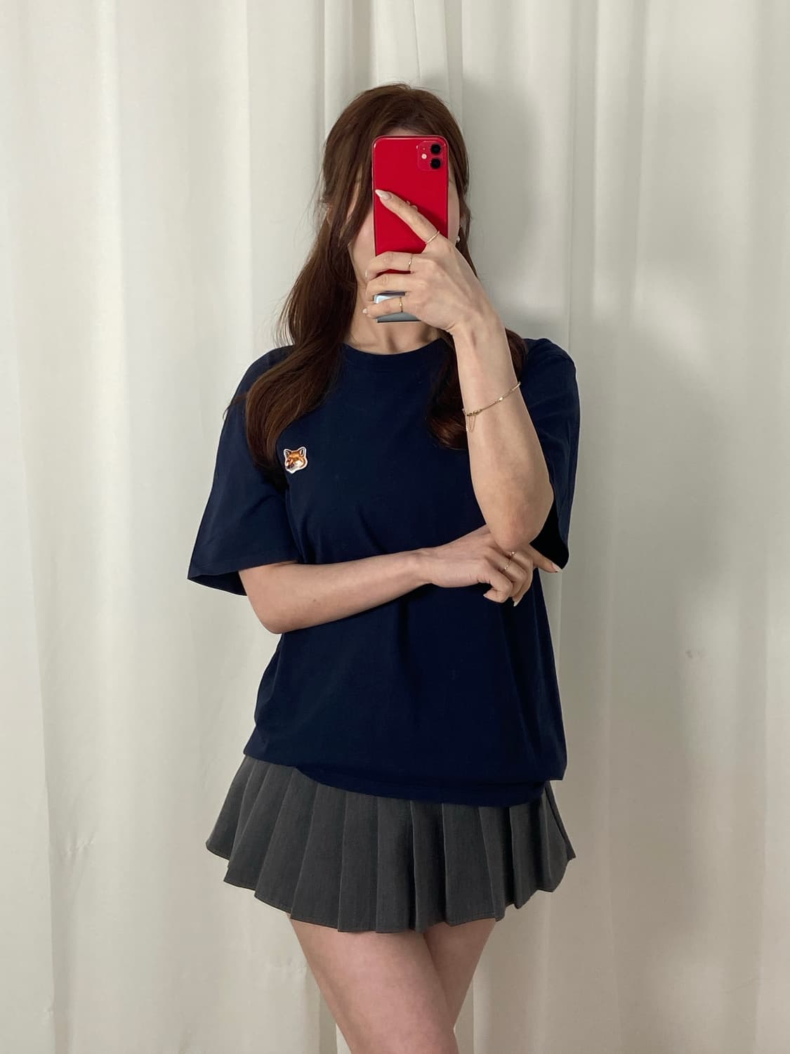 메종키츠네 와펜 라운드 티 상품이미지2