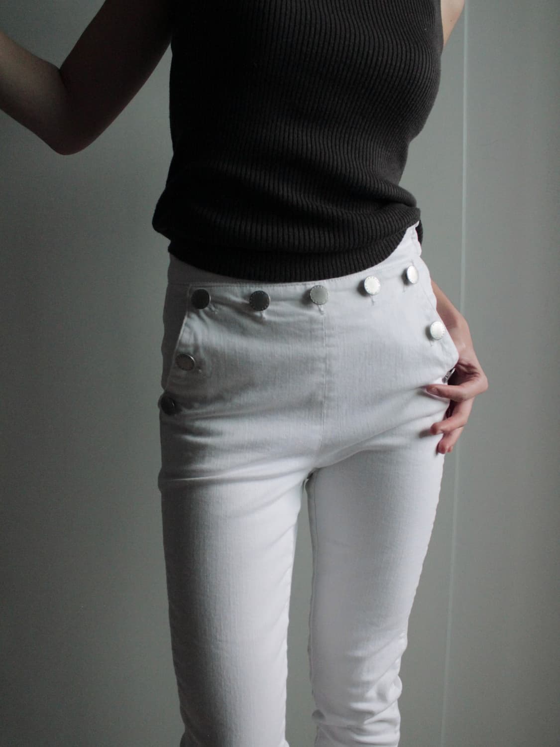 Maje button point skinny pants  상품이미지1