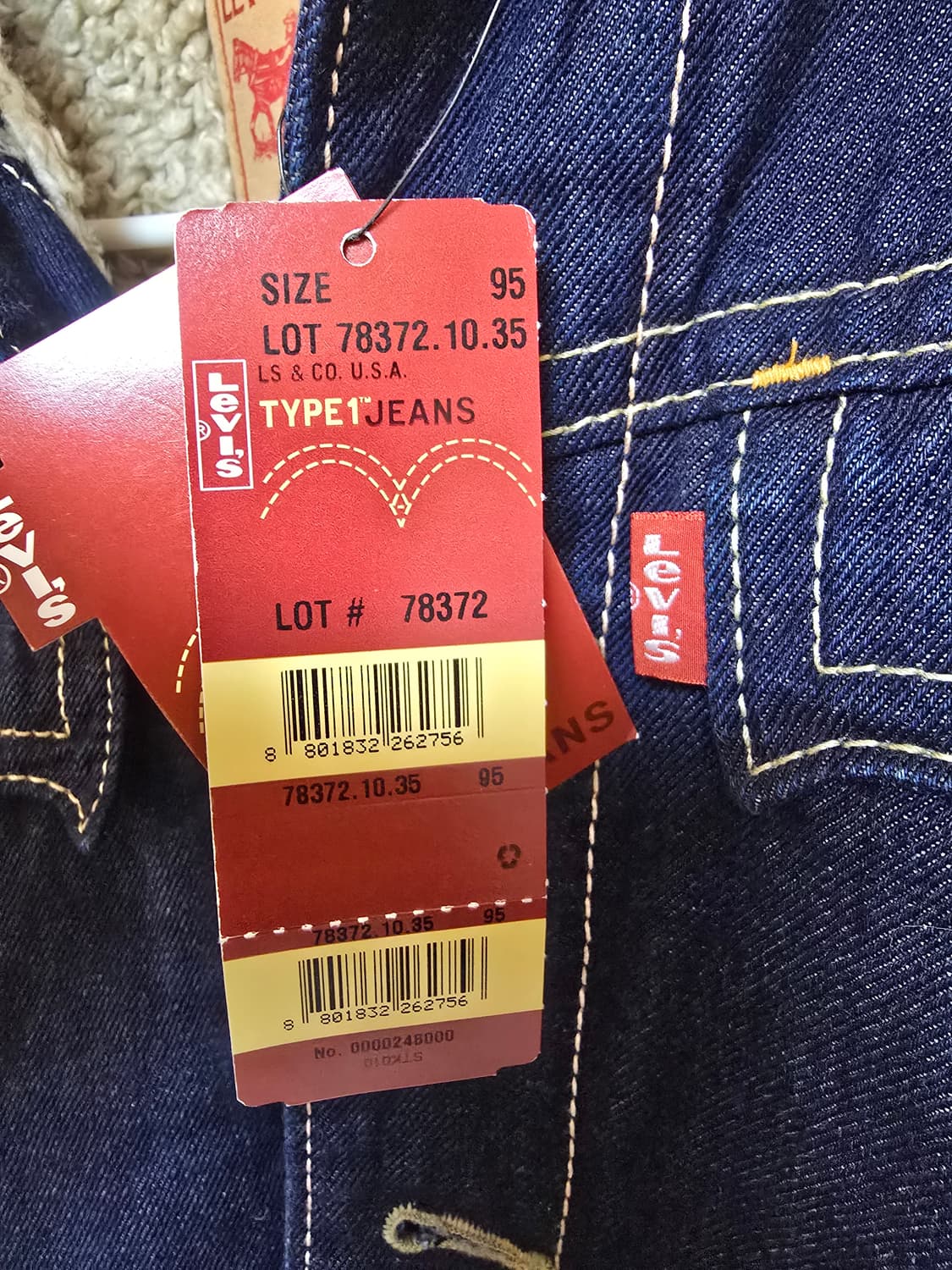 리바이스 여성 양털 데님 자켓 95 (새상품) 상품이미지2