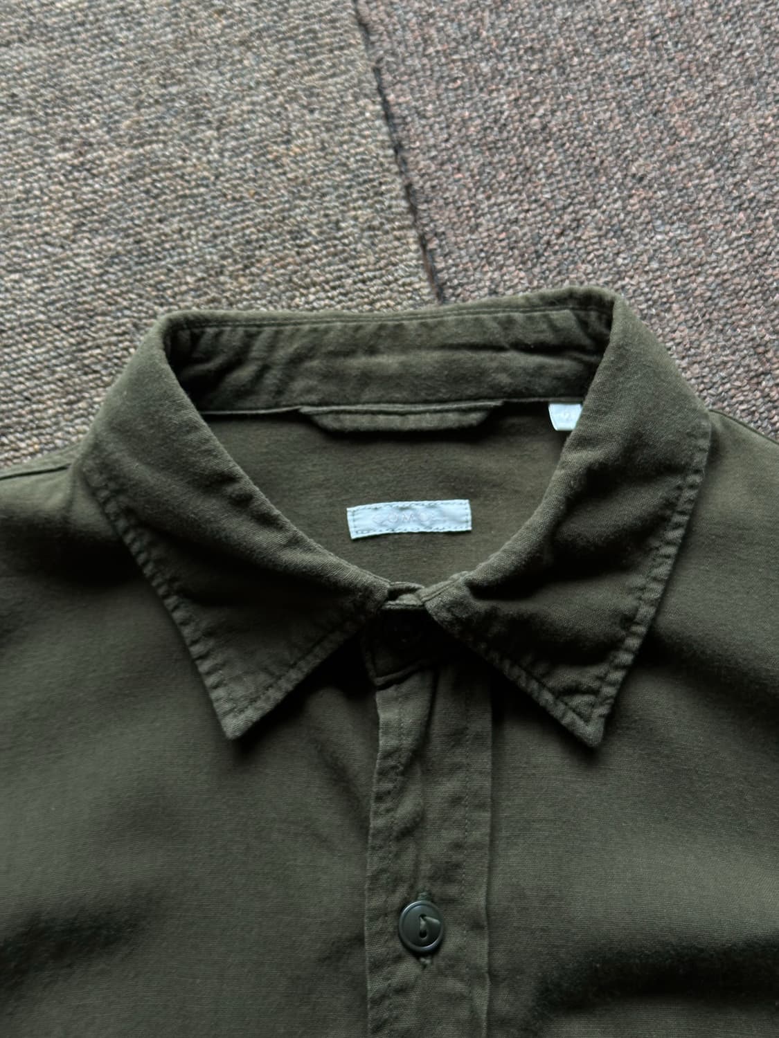 [2] Comoli 베타샨 CPO 셔츠 (Olive) 상품이미지5