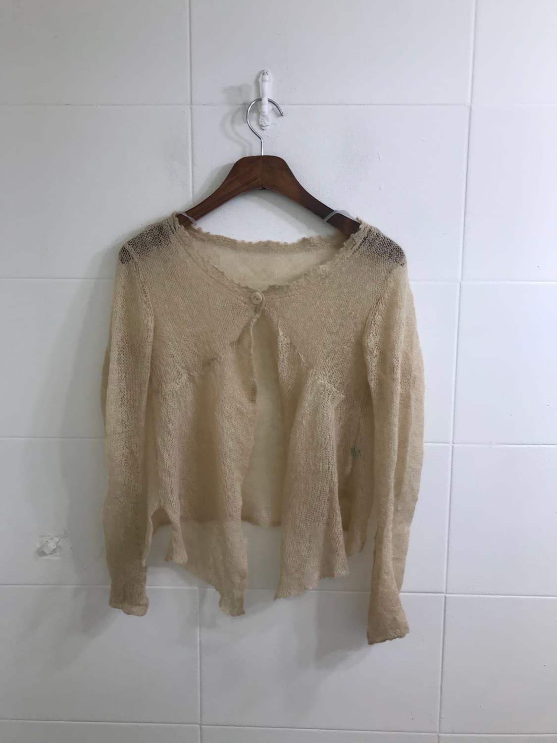 베이지 브라운 퀄팅 니혼진 도트 모리걸 사와코 코디세트 상품이미지5