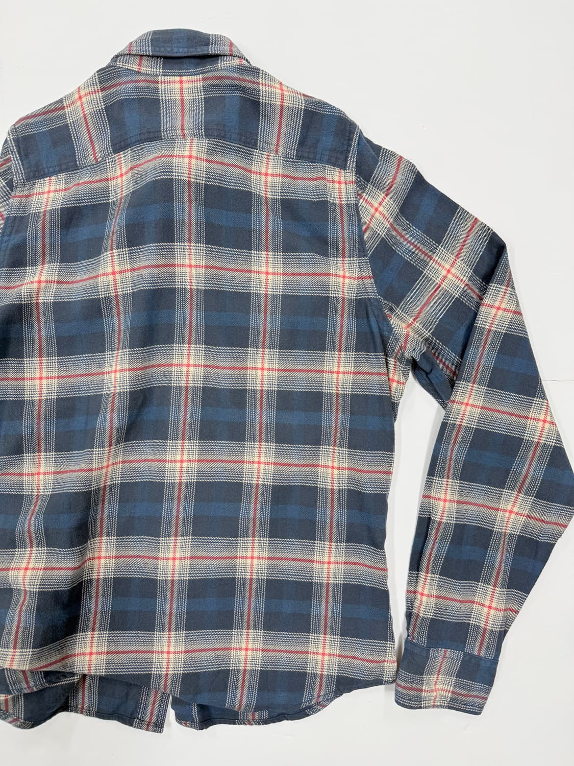 Hollister 블루 체크 플란넬 셔츠 상품이미지6