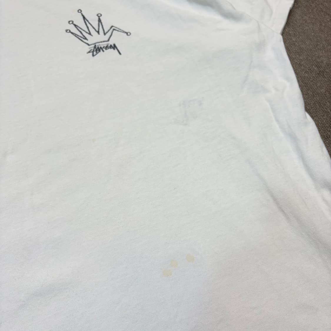 stussy 스투시 브로큰 크라운 반팔 티셔츠 XL 상품이미지6
