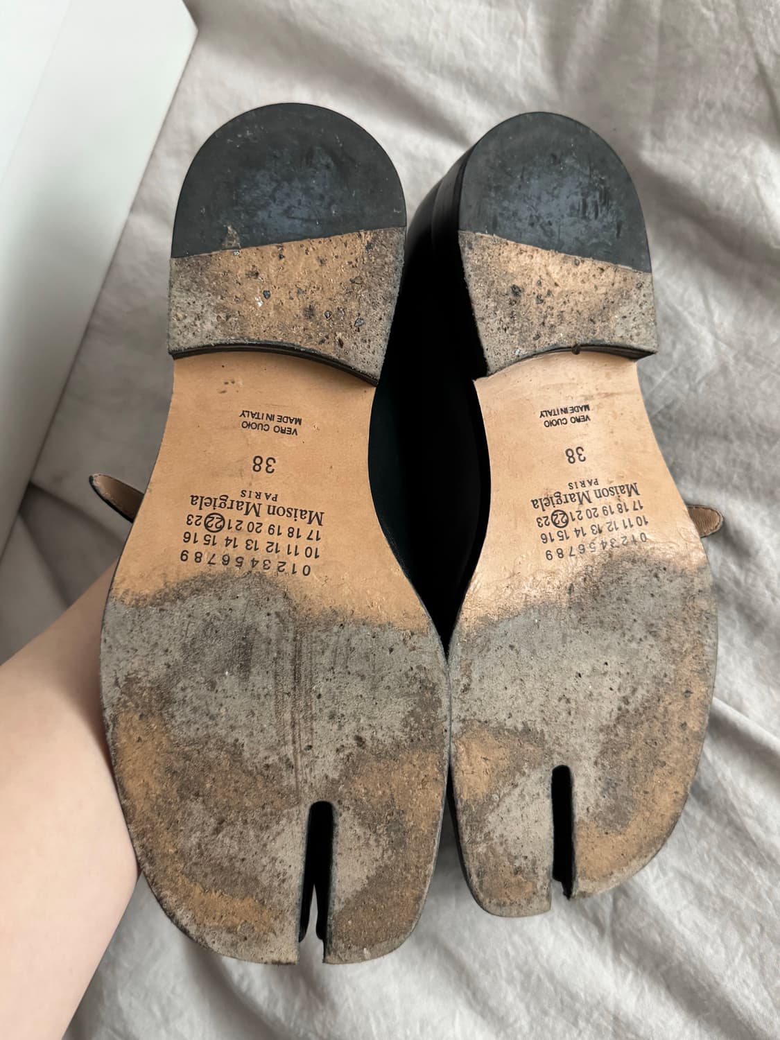 (네고가능) 메종 마르지엘라 타비 메리제인 (블랙 240, 38사이즈) 상품이미지4