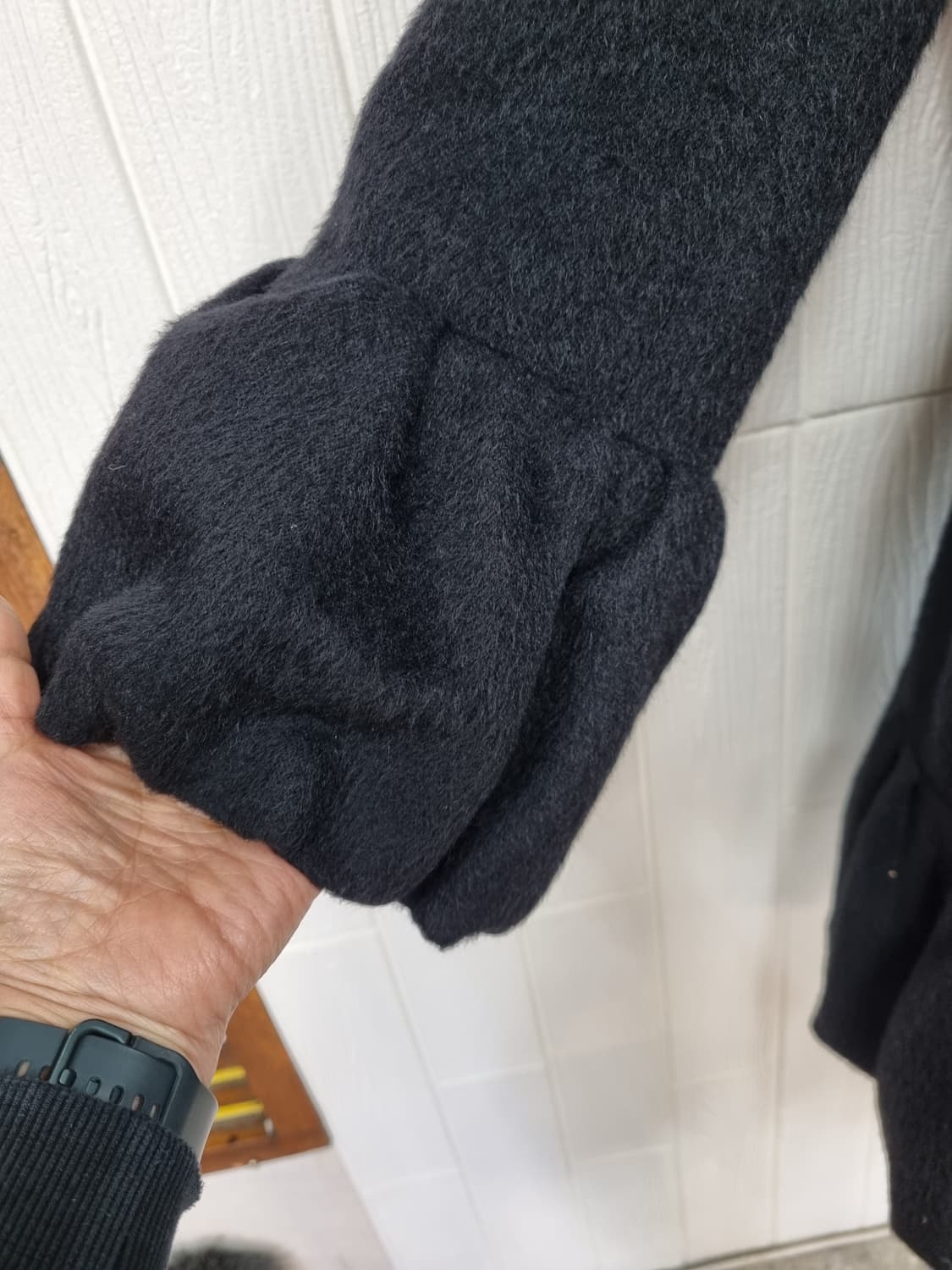 에포카(일본) 블랙 프릴 코트 ITL 40 (66) 상품이미지4