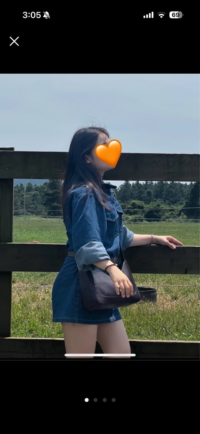 데님 미니 원피스 S 상품이미지2