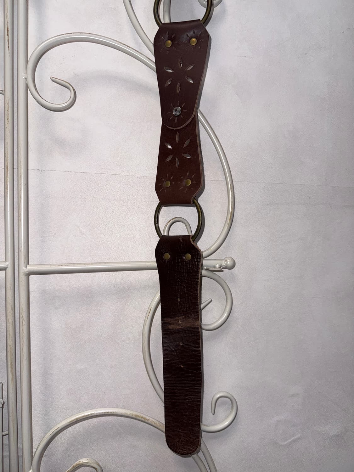 Brown bohemian flower cubic ring belt 상품이미지6