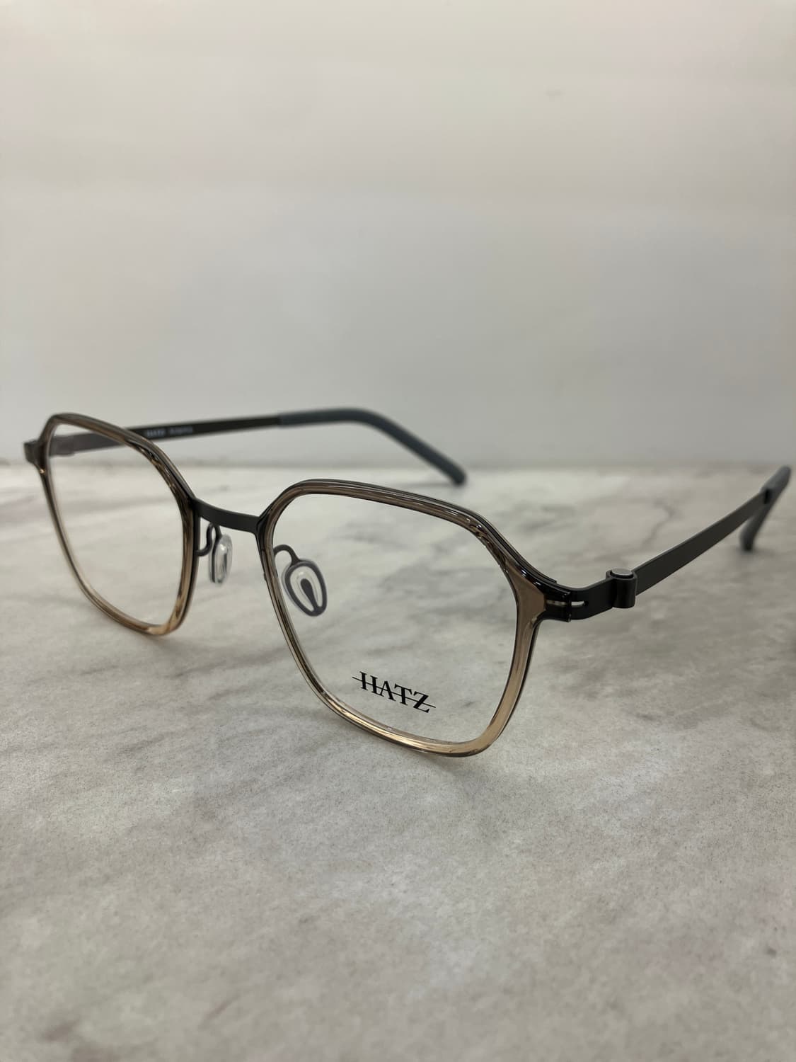 하츠 Hatz 차콜 클리어 투톤 솔텍스 웰링턴 메탈테 안경 상품이미지7