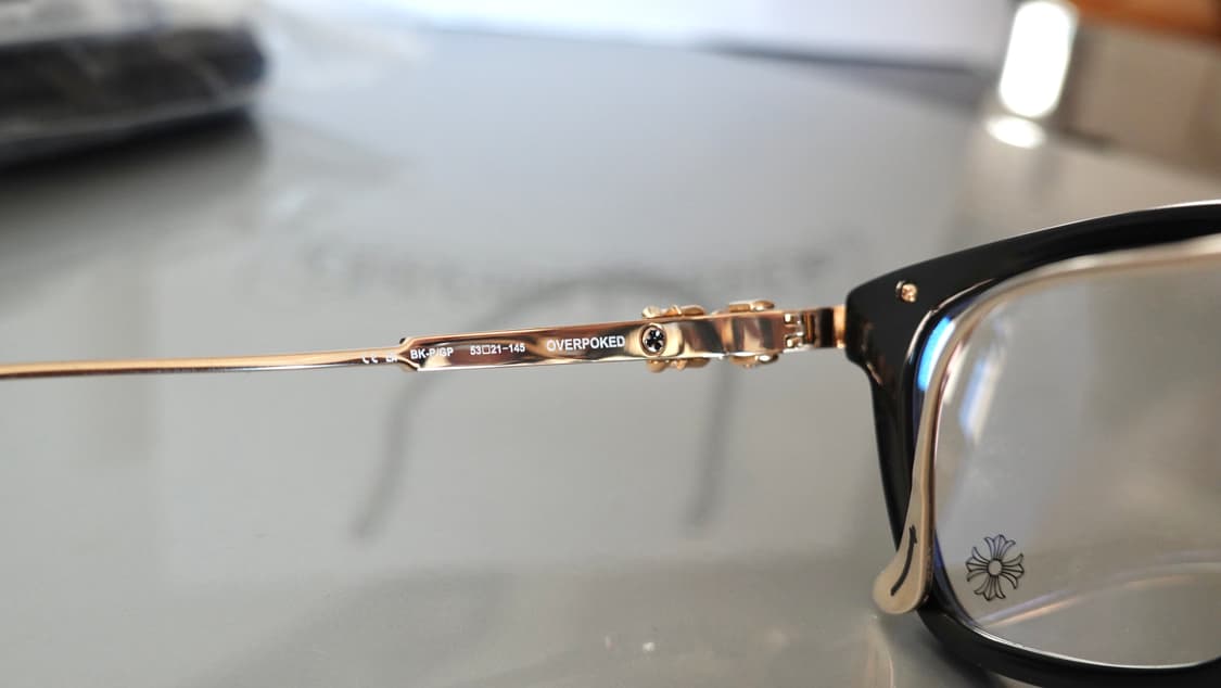 크롬하츠 오버포크 블랙/골드 안경 상품이미지9