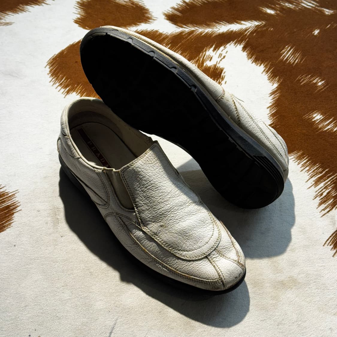 프라다 스포츠 로퍼 레더 화이트 (275-280) 상품이미지7