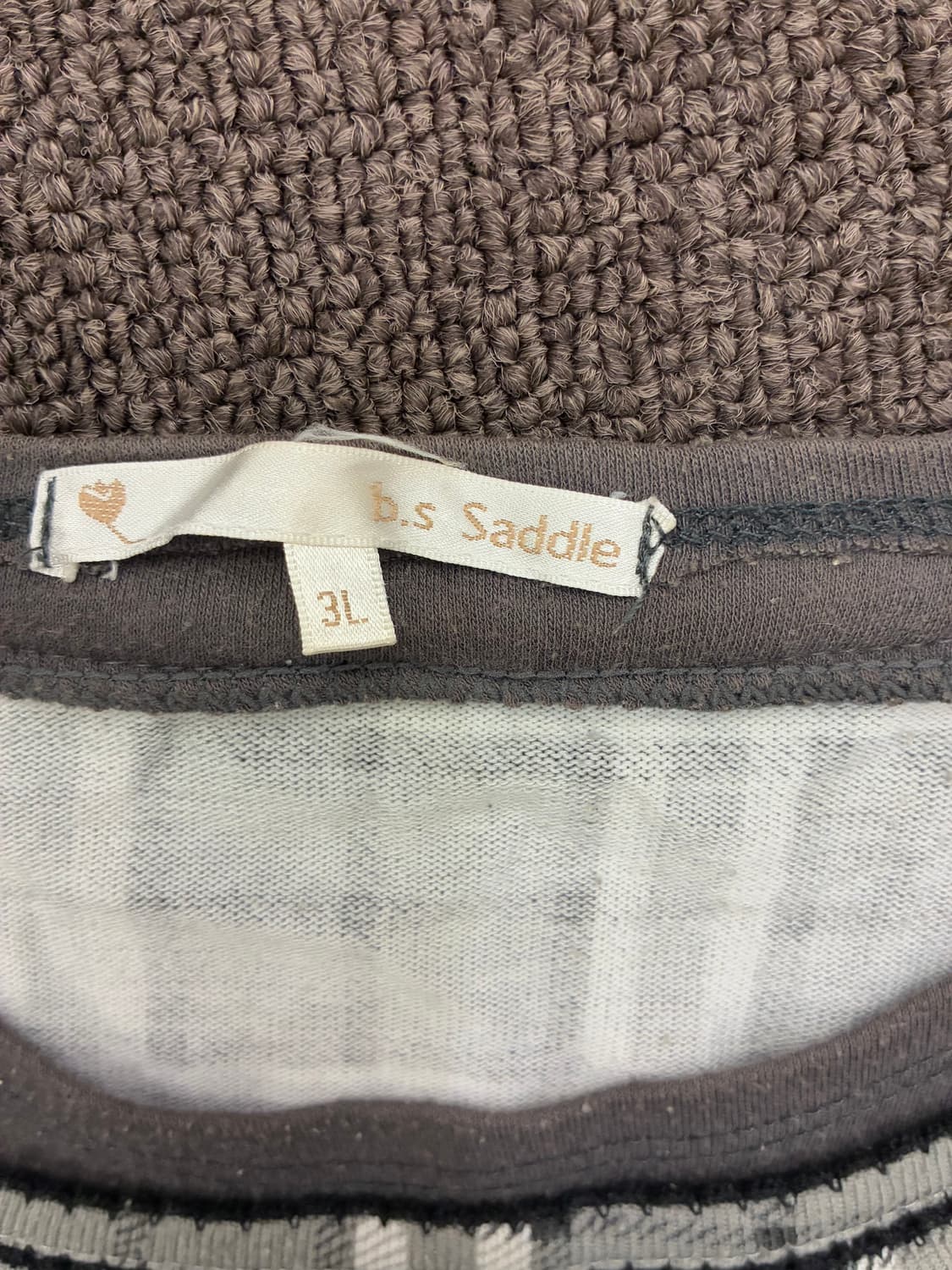 3L) Japanese vintage 여성 레이어드 체크무늬 롱 슬리브 상품이미지6