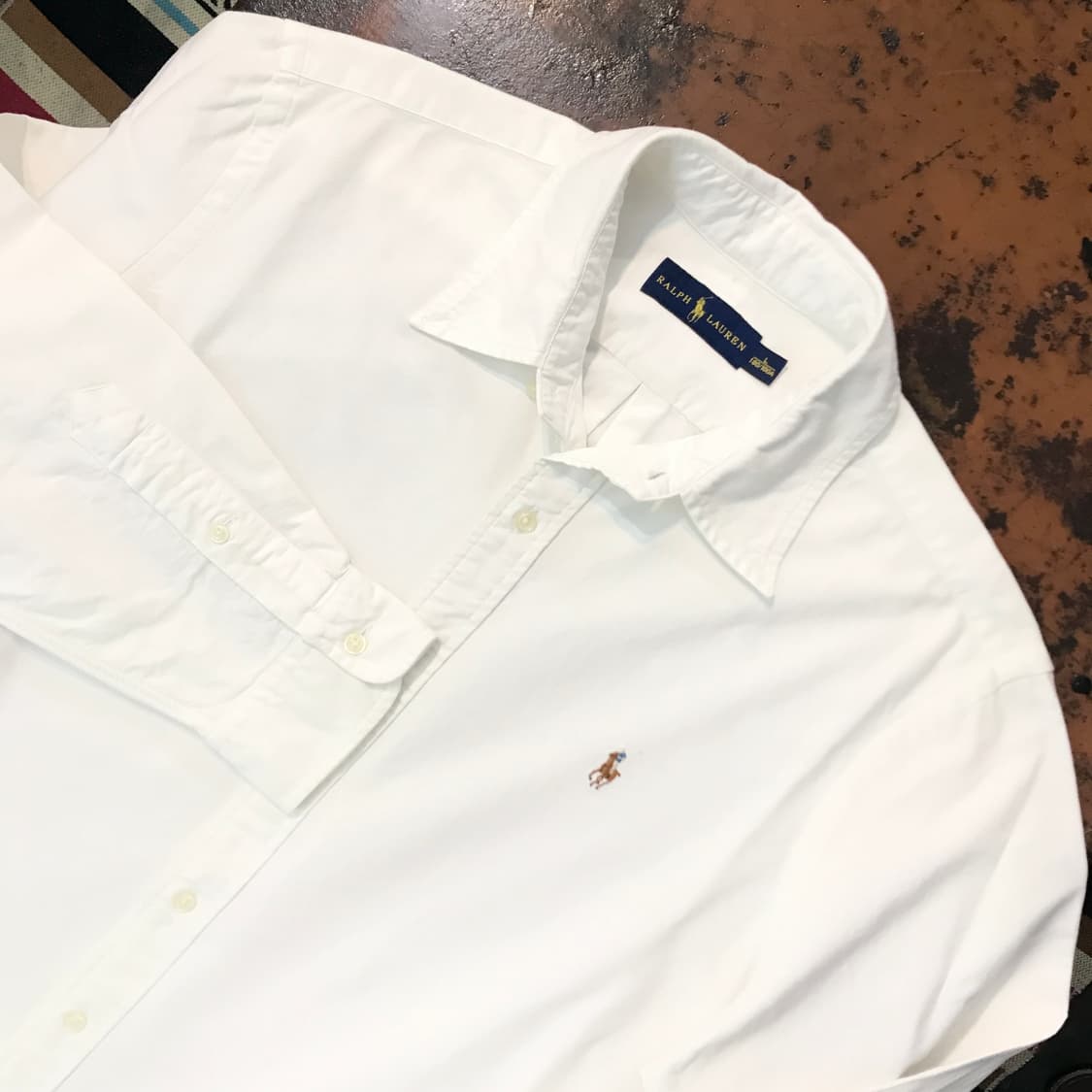 폴로랄프로렌 화이트 긴팔 옥스포드 셔츠 남성 105 사이즈  상품이미지3