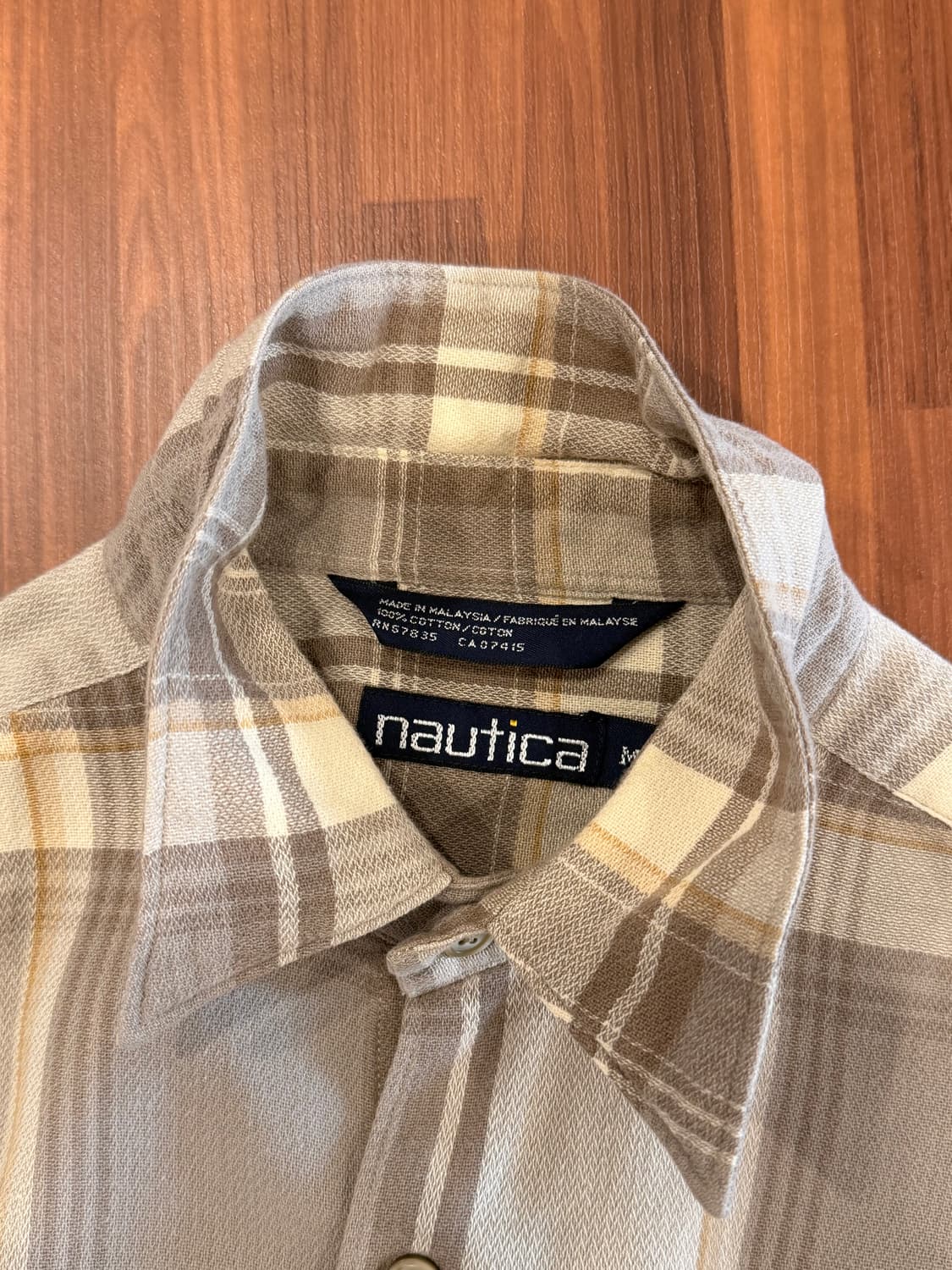 90s Nautica 노티카 올드 체크 반팔 셔츠 상품이미지8