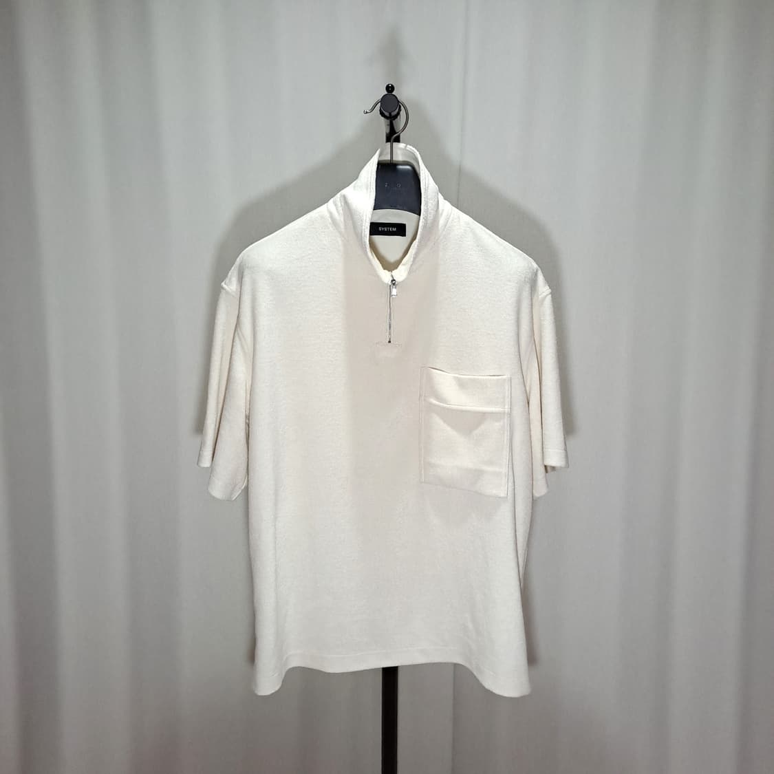 (택포) 시스템옴므 테리 반집업 티셔츠 105 B595 상품이미지1