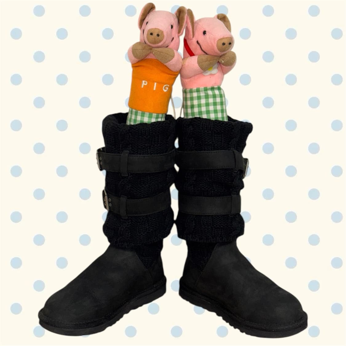 UGG사의 니트 버클 부츠 BK (220) 상품이미지3