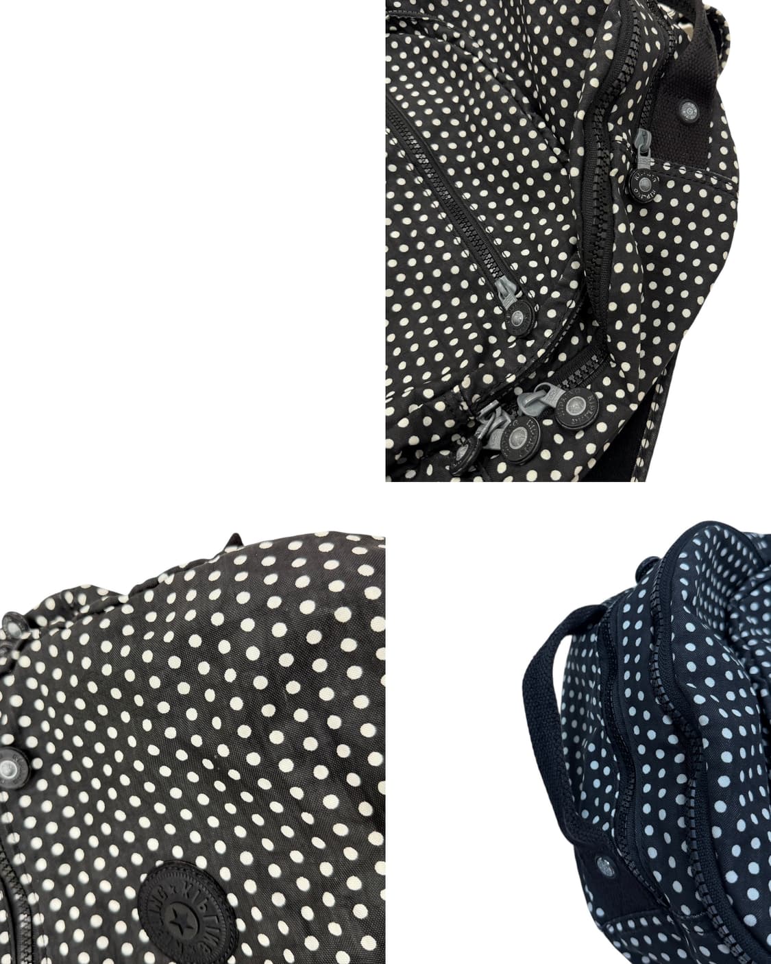 키플링 빈티지 모리걸 도트 땡땡이 폴카 패턴 백팩 가방 상품이미지8