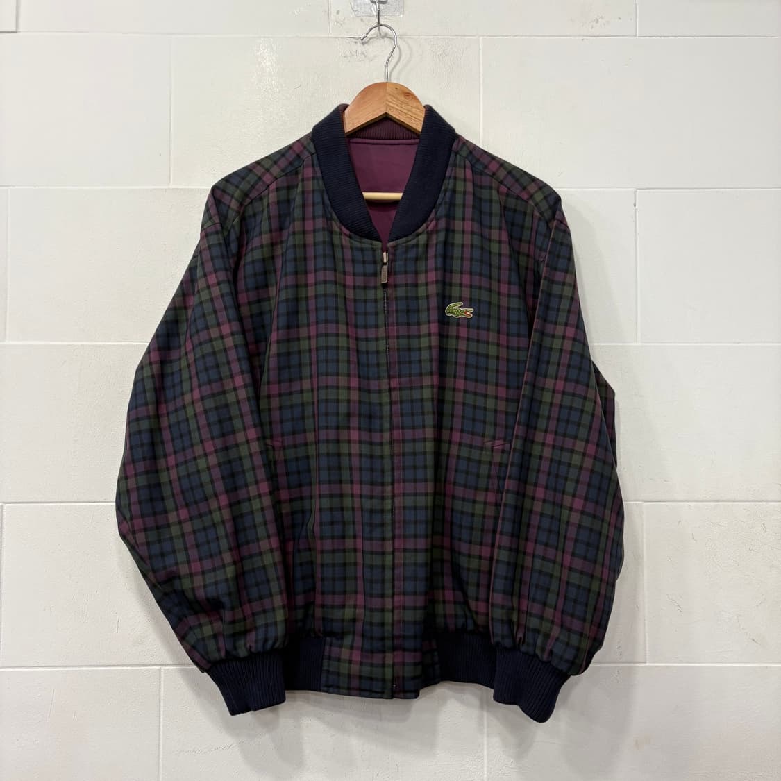 라코스테 리버시블 헤링턴 블루종 자켓 상품이미지1