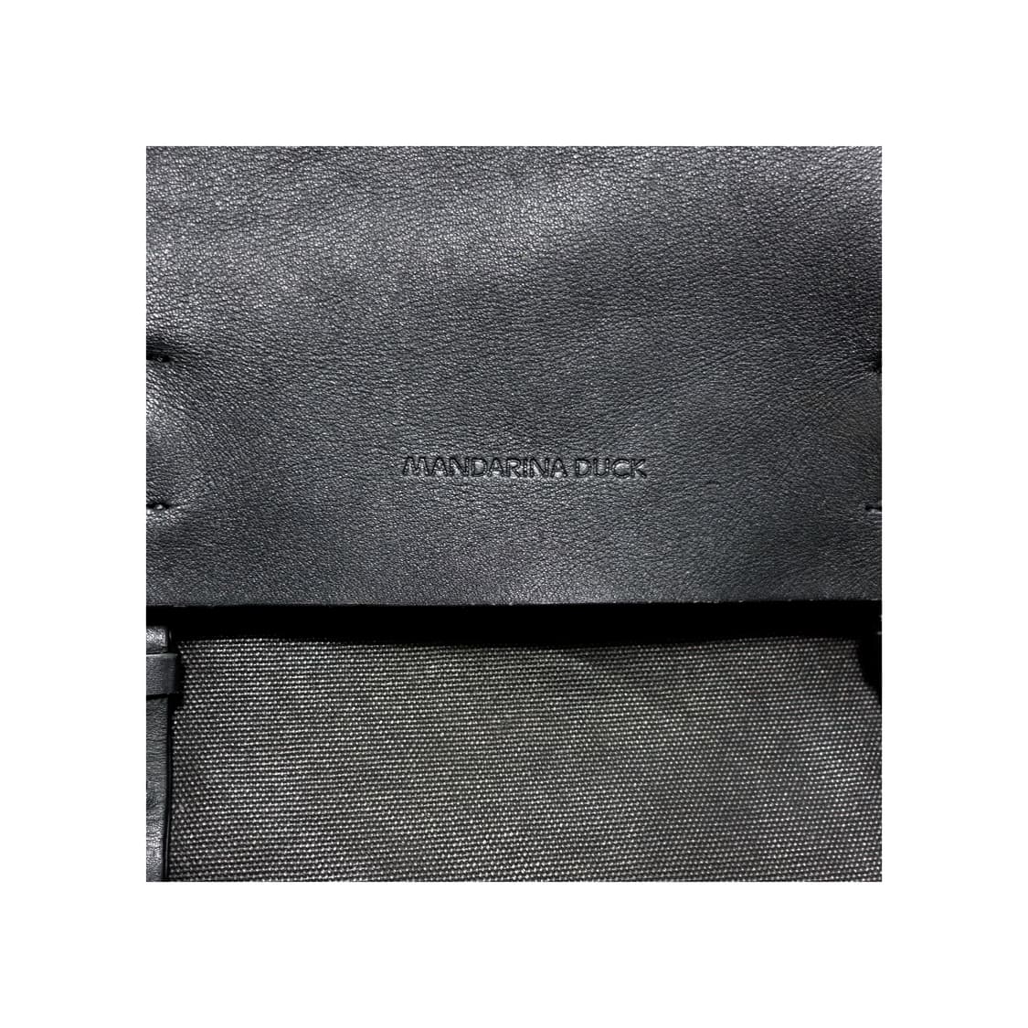 MANDARINADUCK 만다리나덕 코팅 캔버스 레더 백팩 상품이미지5