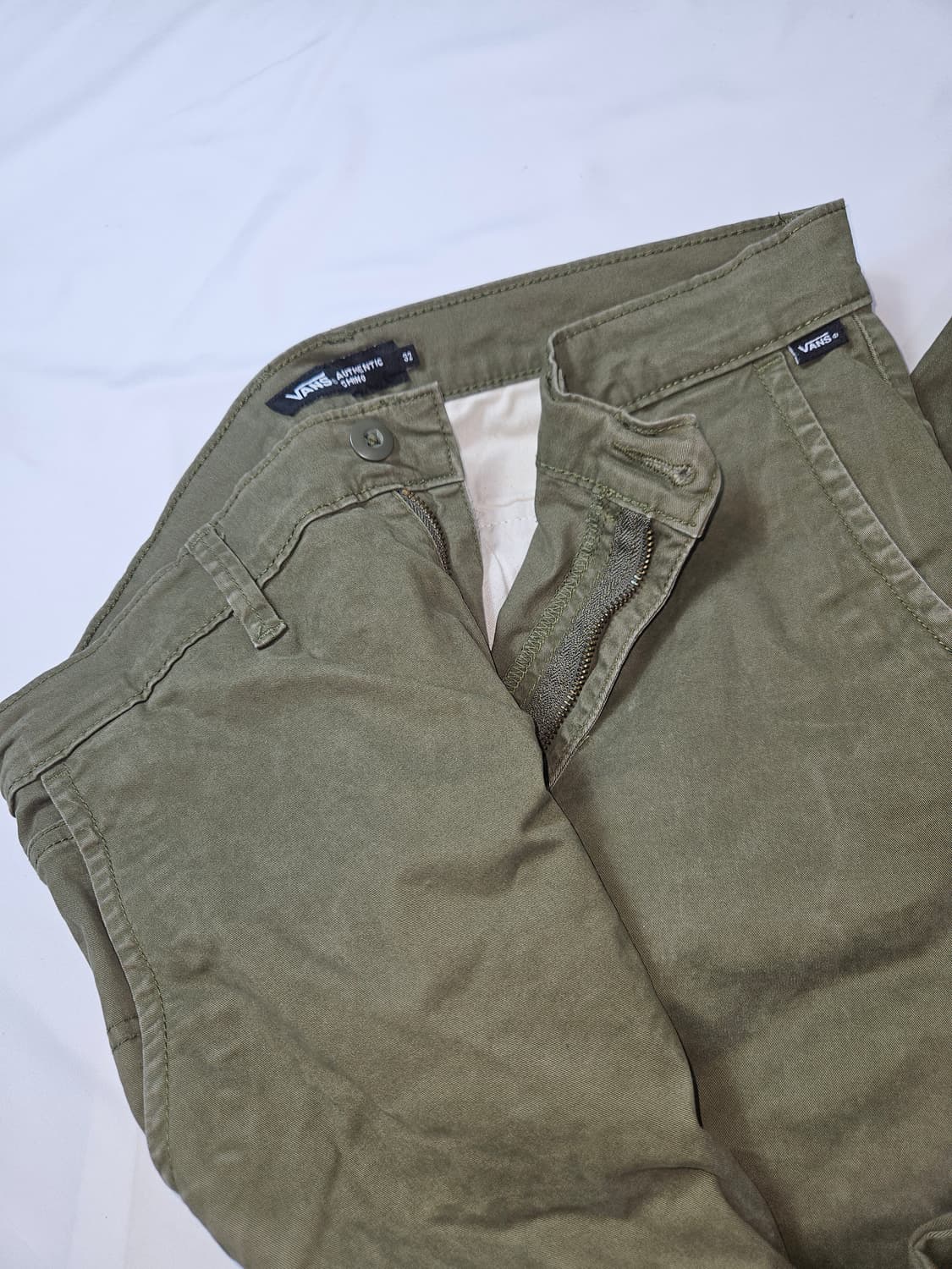 반스 카키 치노팬츠 워크팬츠 코튼 바지 루즈 테이퍼드핏 32 상품이미지3