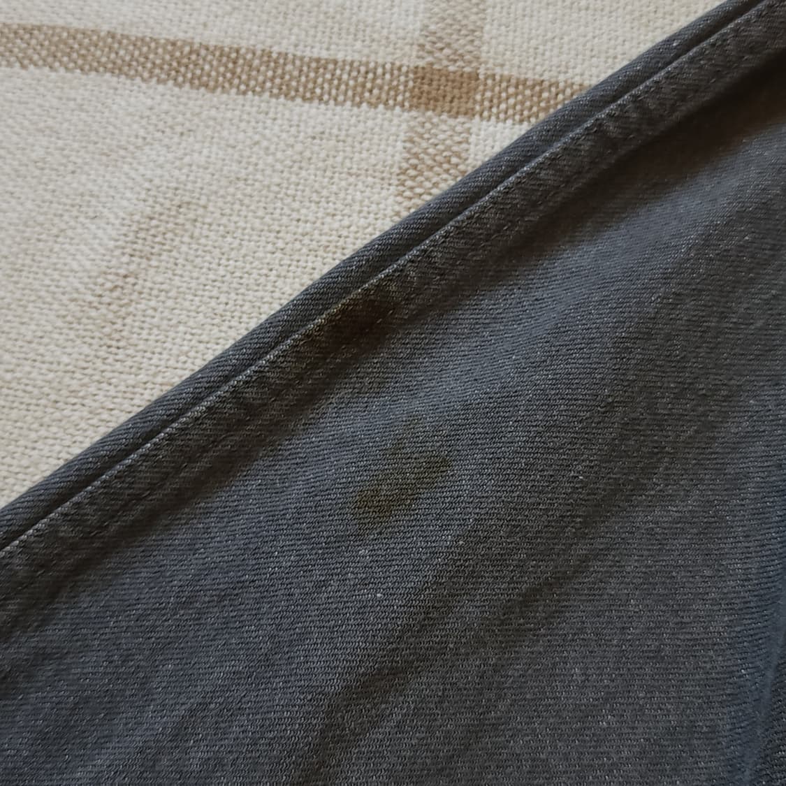 90s 빈티지 데님자켓 블랙 데님 바시티 재킷 빅사이즈 데님 XL 상품이미지10