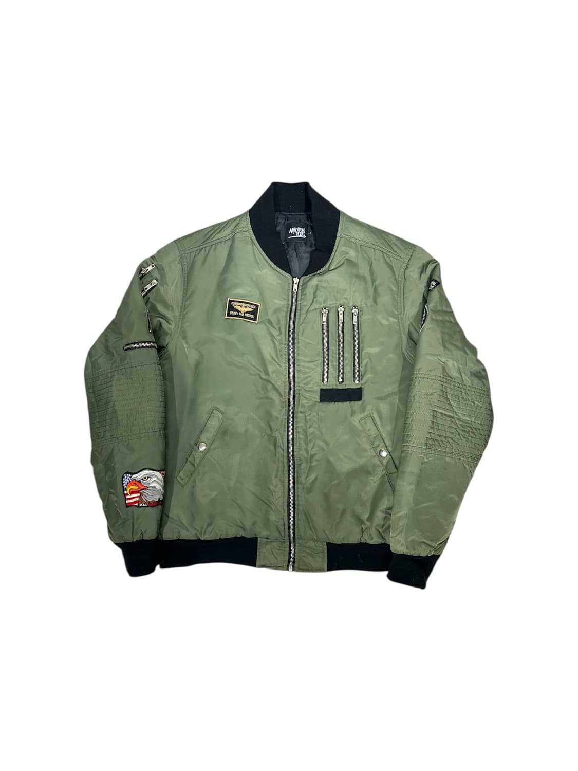 일본 빈티지 카키 항공 잠바 ma-1 마원 자켓 상품이미지5
