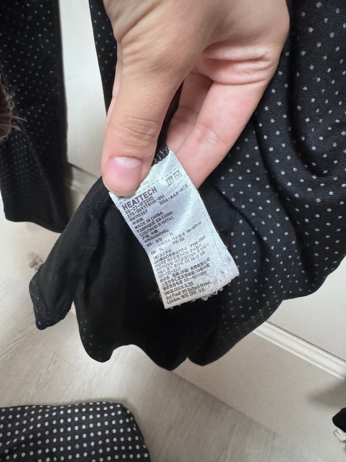 빈티지 모리걸 하구미 니혼진 레이어드 도트 목폴라 상의 세트 상품이미지6