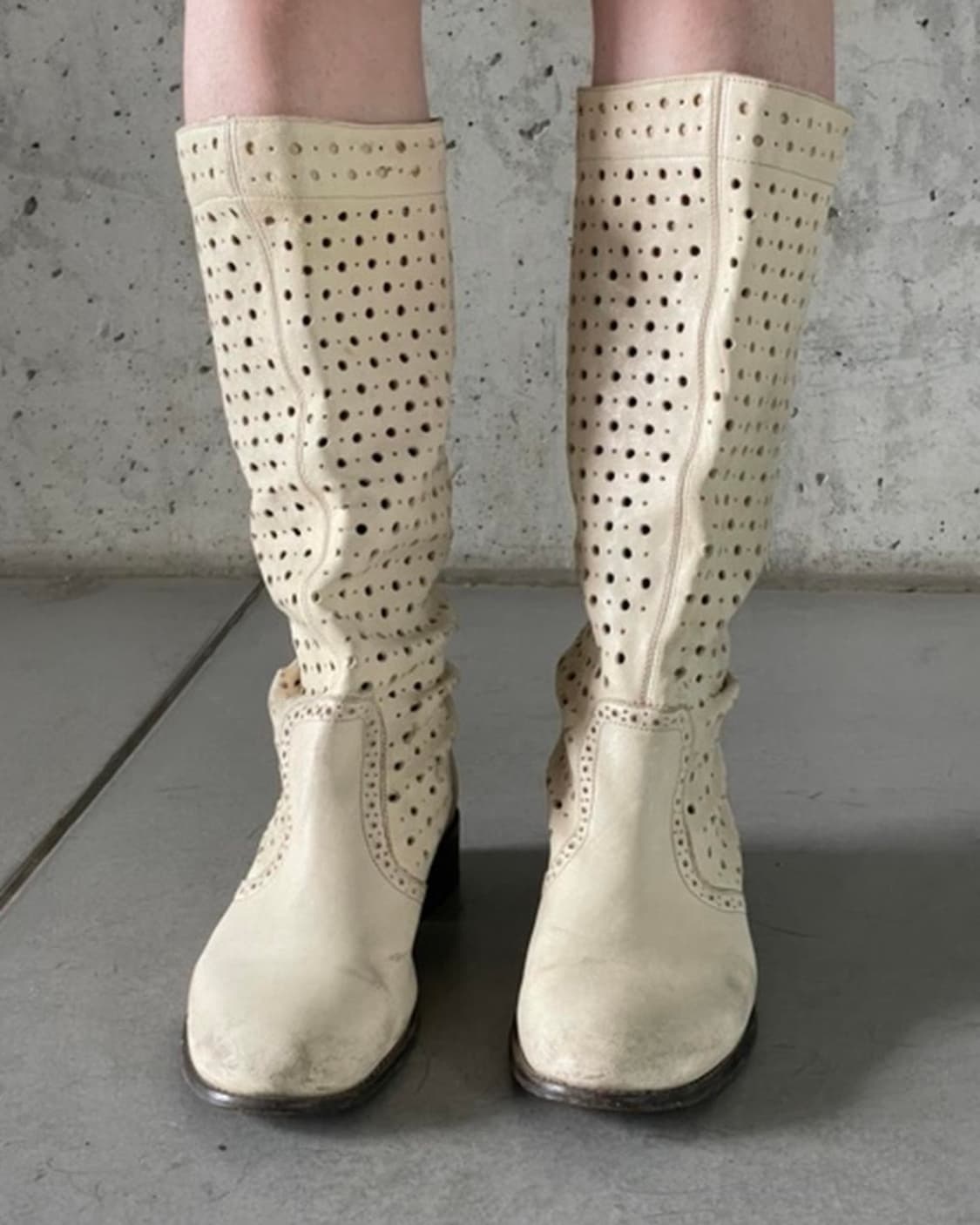 Diesel 디젤 빈티지 크림 부츠 39/250 상품이미지3