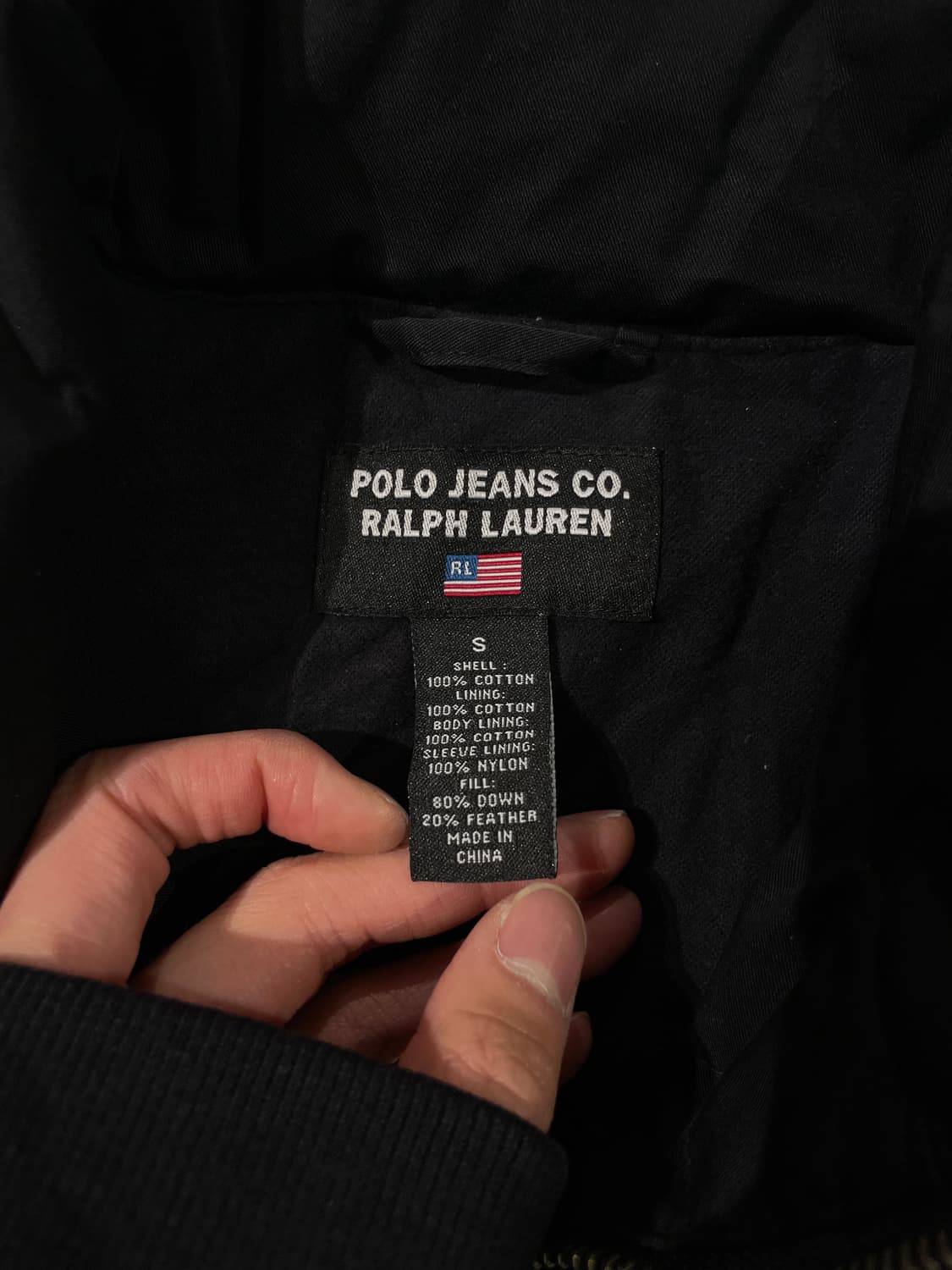 폴로 진스 블랙 rl-67 다운 푸퍼 상품이미지7