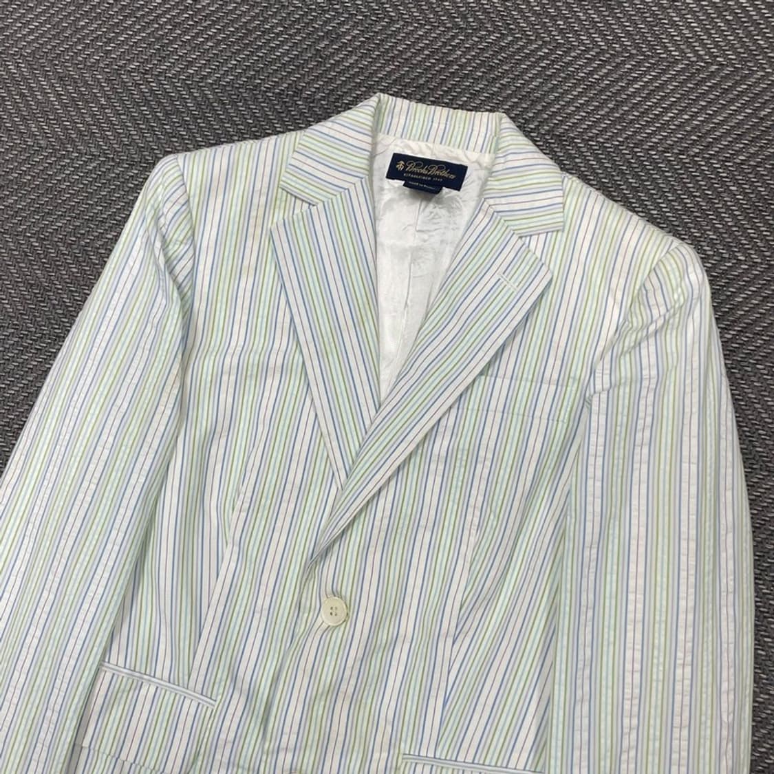 브룩스 브라더스 코튼 스트라이프 블레이저 v0219 상품이미지3