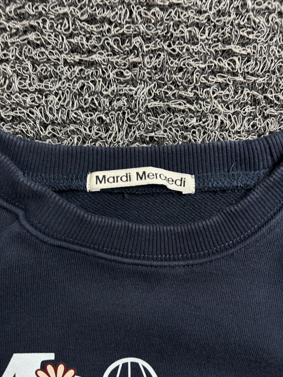 마르디 빅로고 크루넥 스웻 셔츠 네이비 1983 상품이미지3