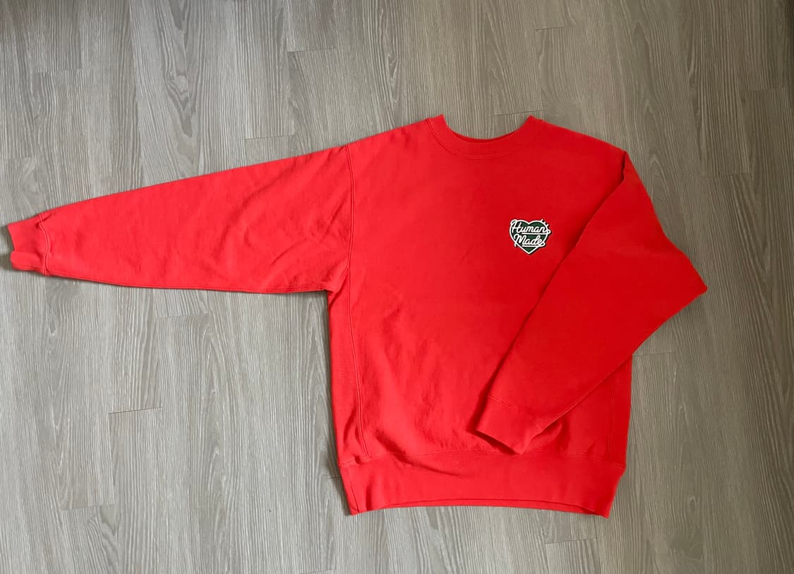 휴먼메이드 헤비웨이트 스웨트셔츠 오랜지 상품이미지2