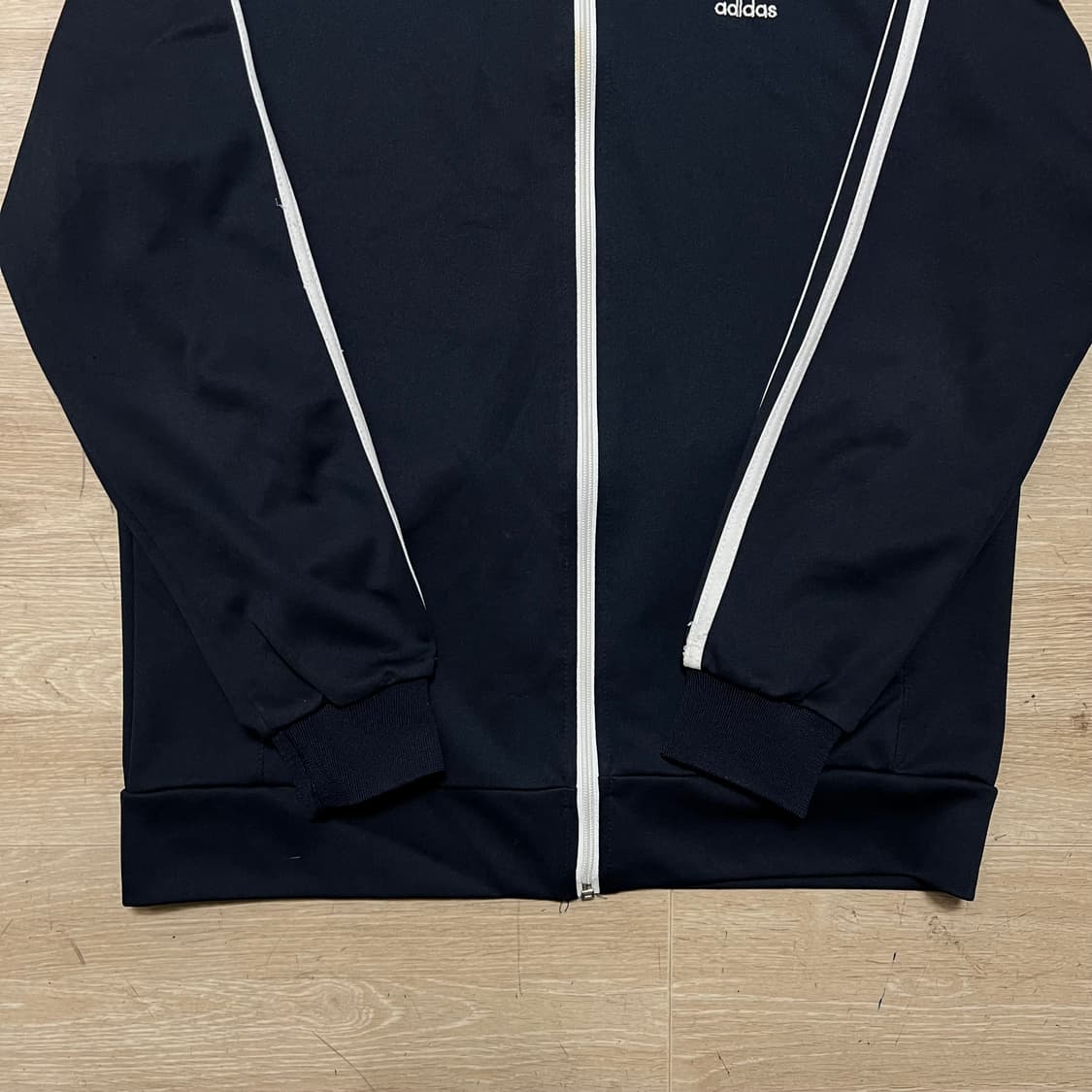아디다스 사이드라인 삼선 로고 져지 트랙탑 집업자켓 [블랙]M/95 상품이미지3