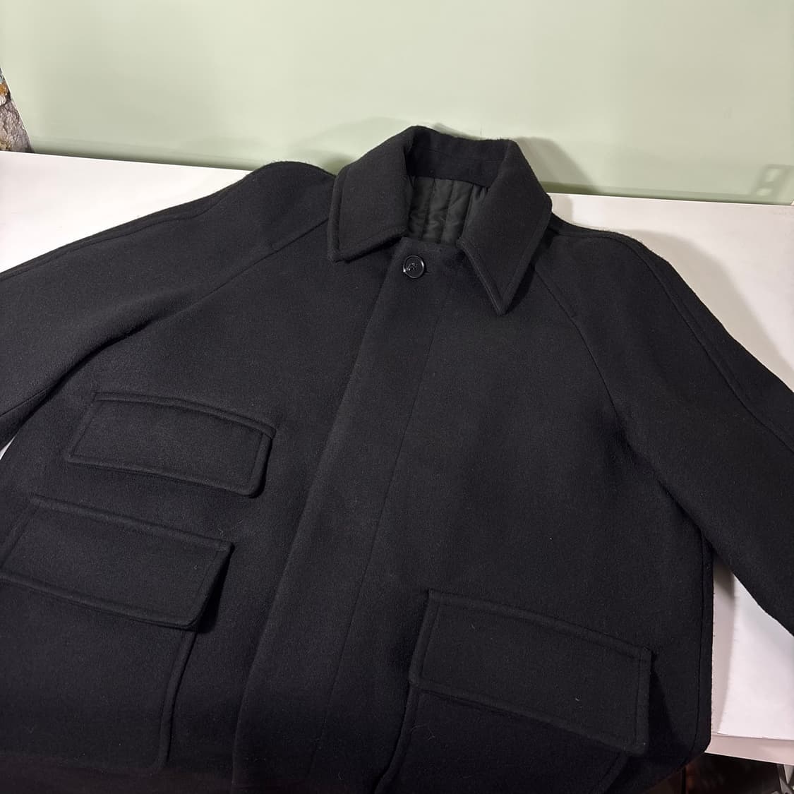 FREE 라퍼지스토어 블랙 발마칸코트 상품이미지1