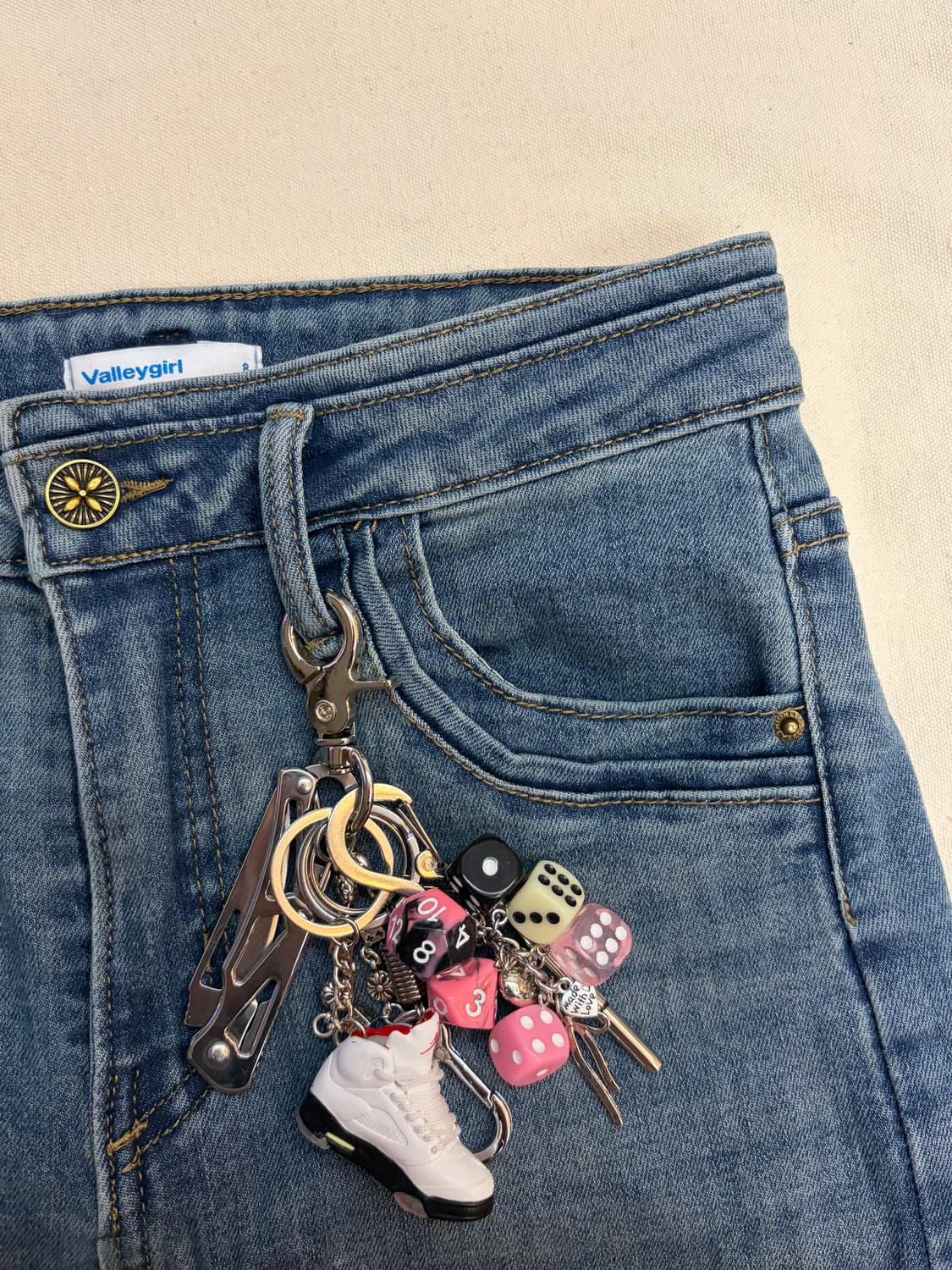 Pink & Black Dice Street Keyring 상품이미지5