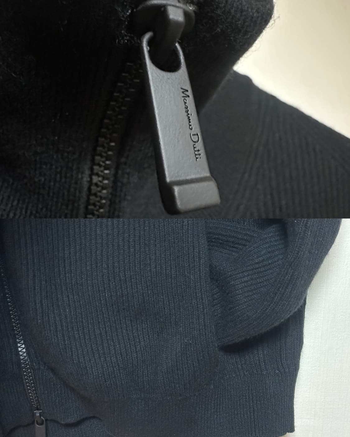 마시모두띠 풀집업 니트 가디건 L/블랙 상품이미지4