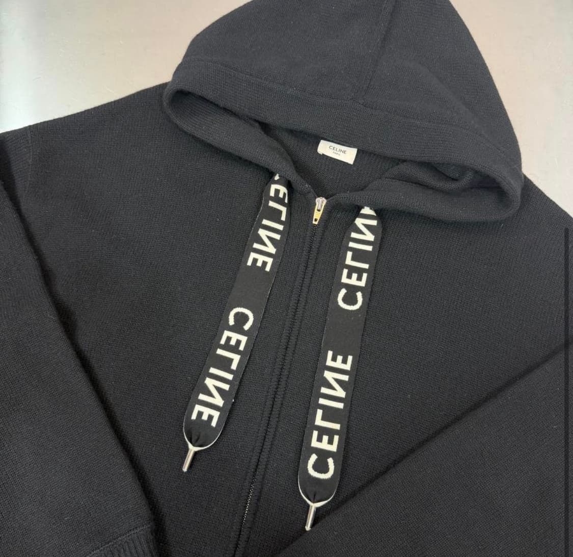 [리오브전포점] 셀린느 오버 스트링 캐시미어 울 후드집업 상품이미지3