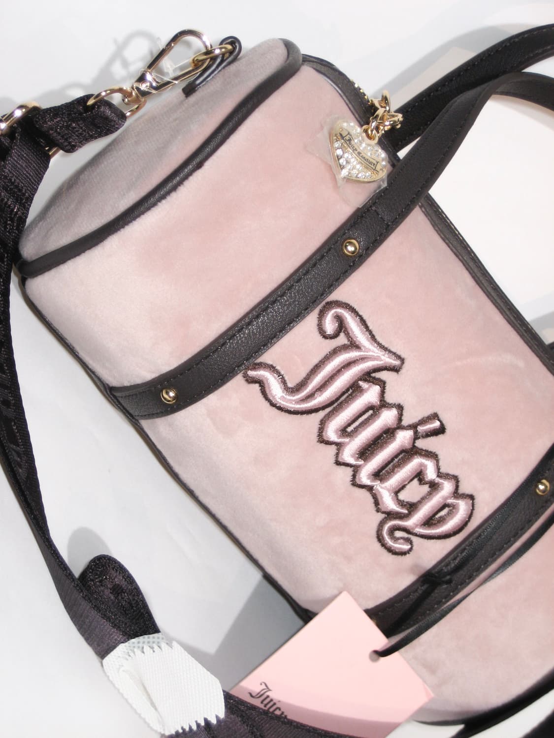 쥬시 꾸뛰르 핑크&브라운 배럴백 🤎 갸루 락시크 상품이미지3