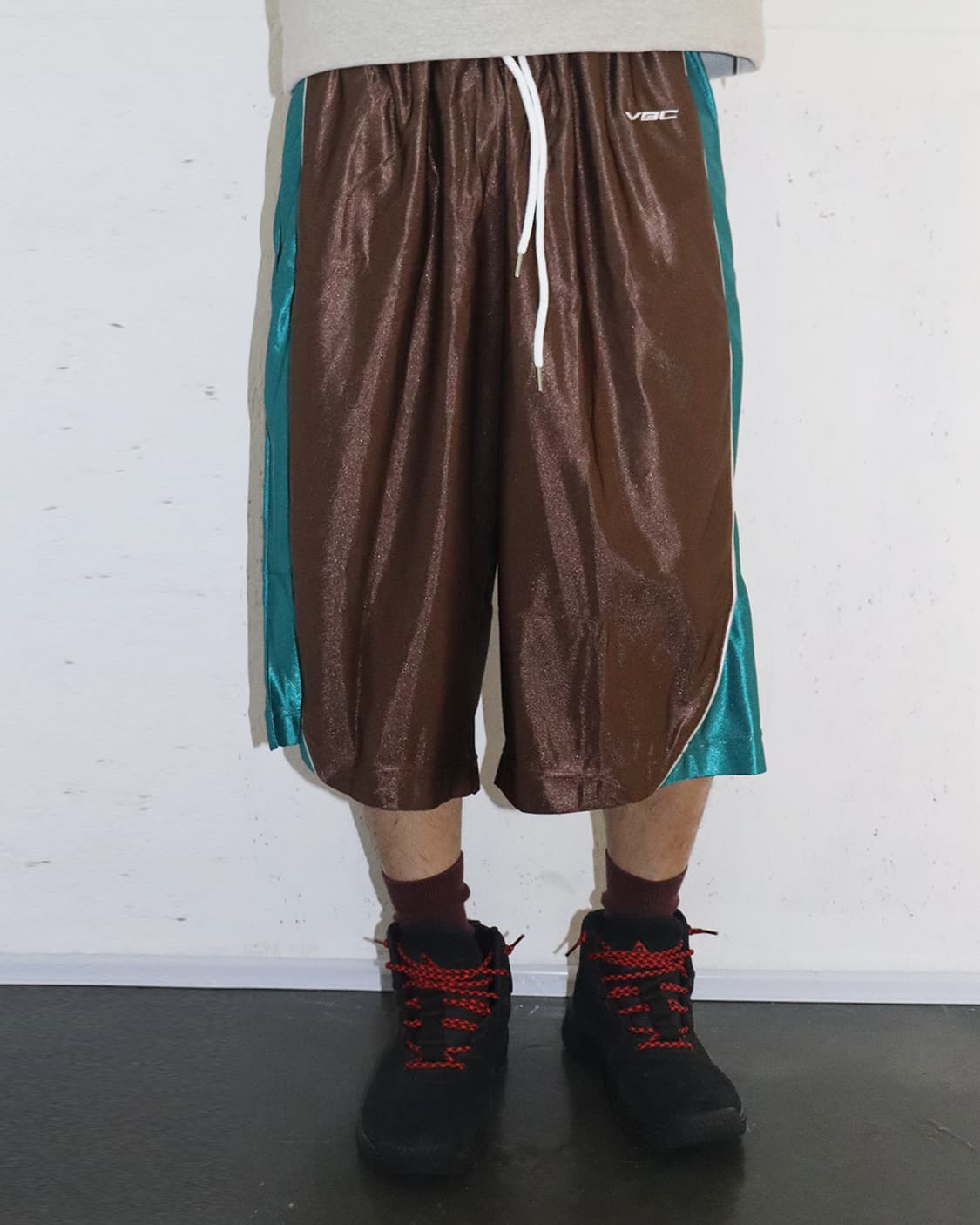 빈센트 보일리-샤틀랭 배기 볼 쇼츠 브라운 & 틸 상품이미지3