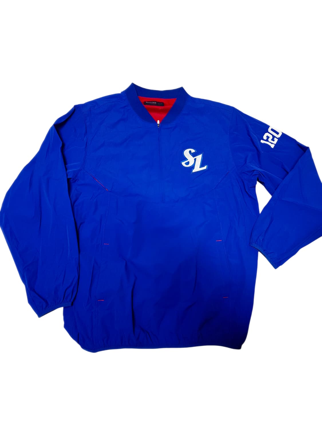 [삼성라이온즈] 희귀 '선수용 스타일' SL 로고 브이넥 아노락 바람막이 상품이미지1