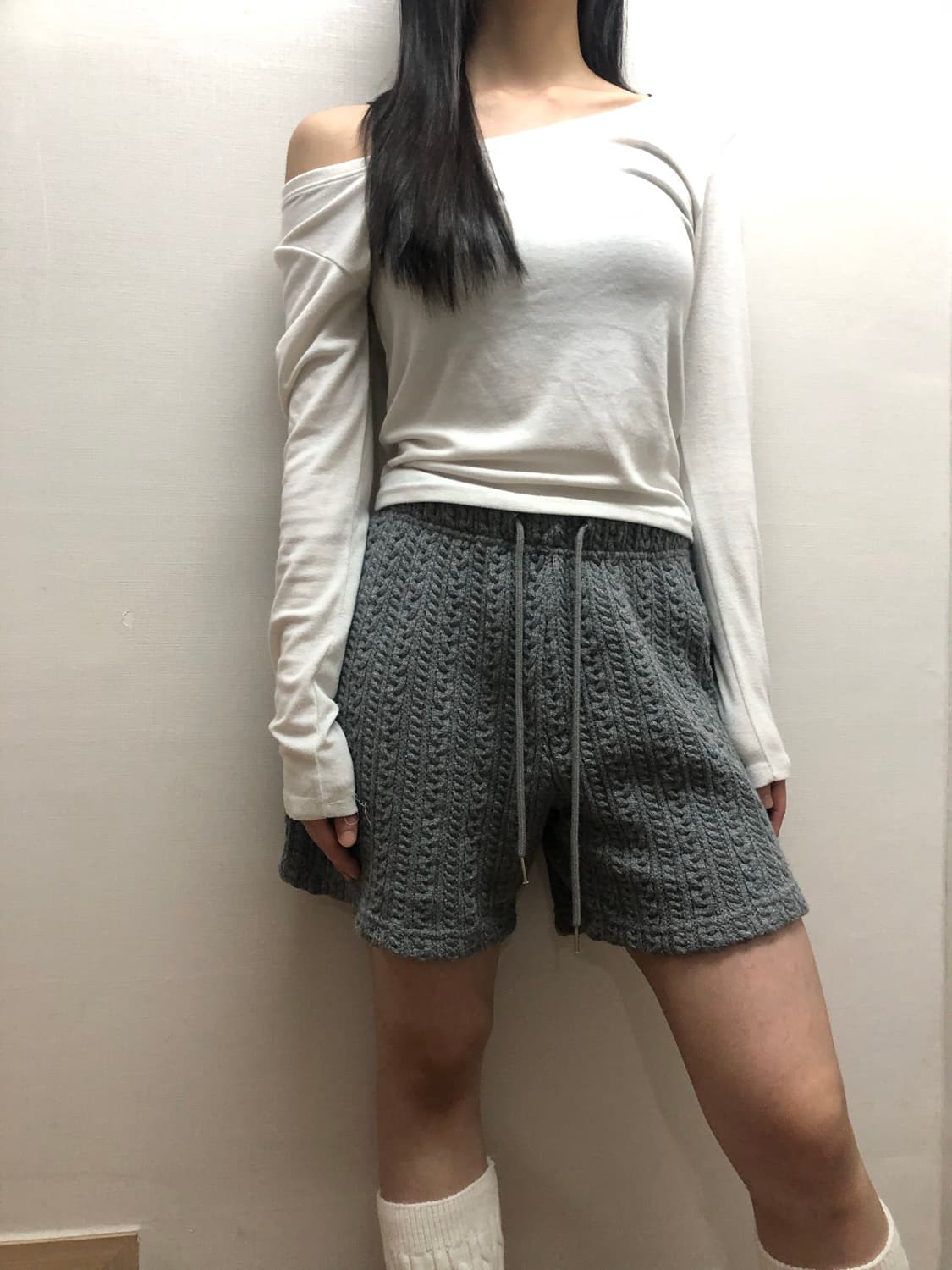 빈티지 그레이 니트 팬츠 상품이미지2