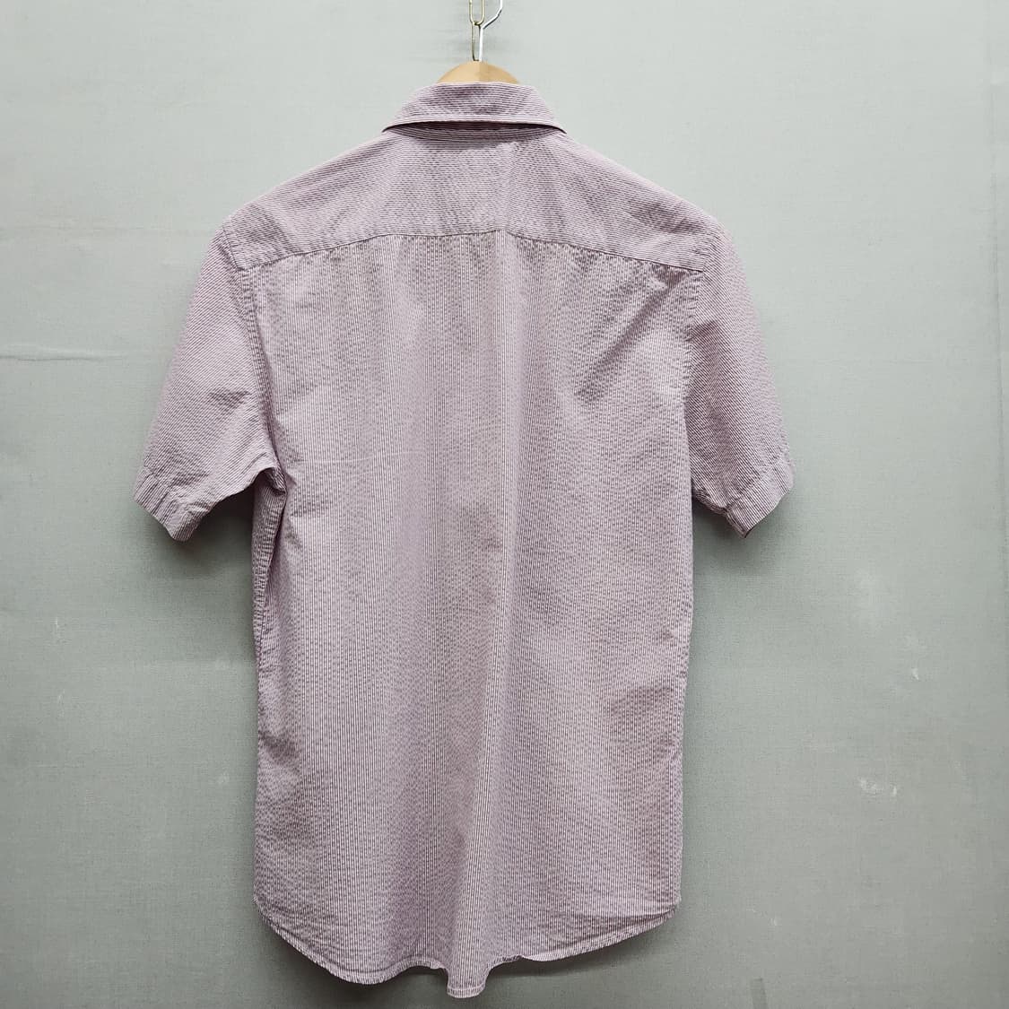 헤지스 로고 시어서커 반팔셔츠 100(M~L) 상품이미지4