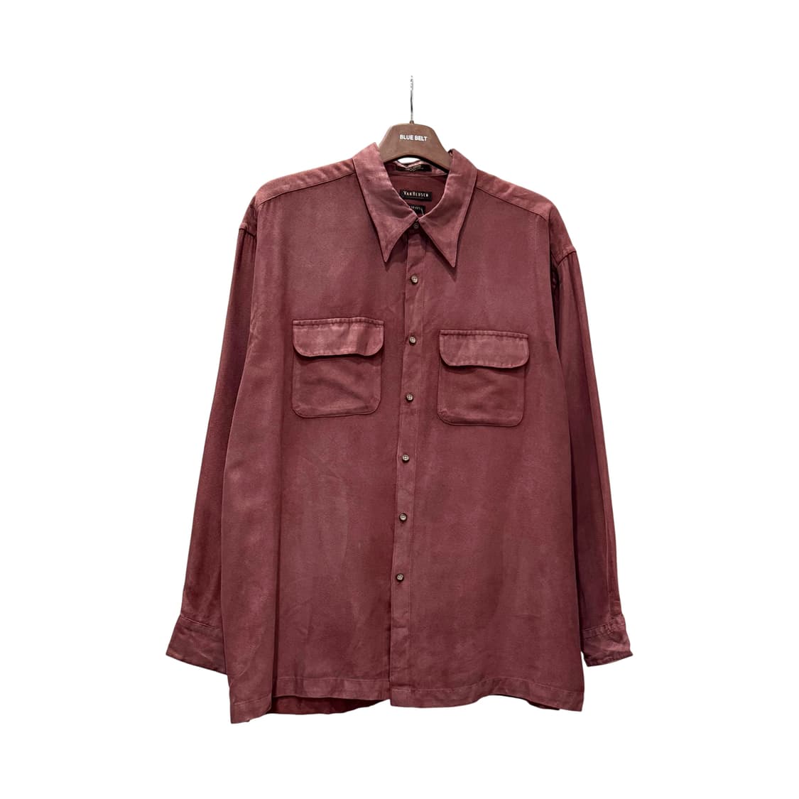 VAN HEUSAEN 반 휴센 웰메이드 소프트 스웨이드셔츠 투포켓 디테일 상품이미지1