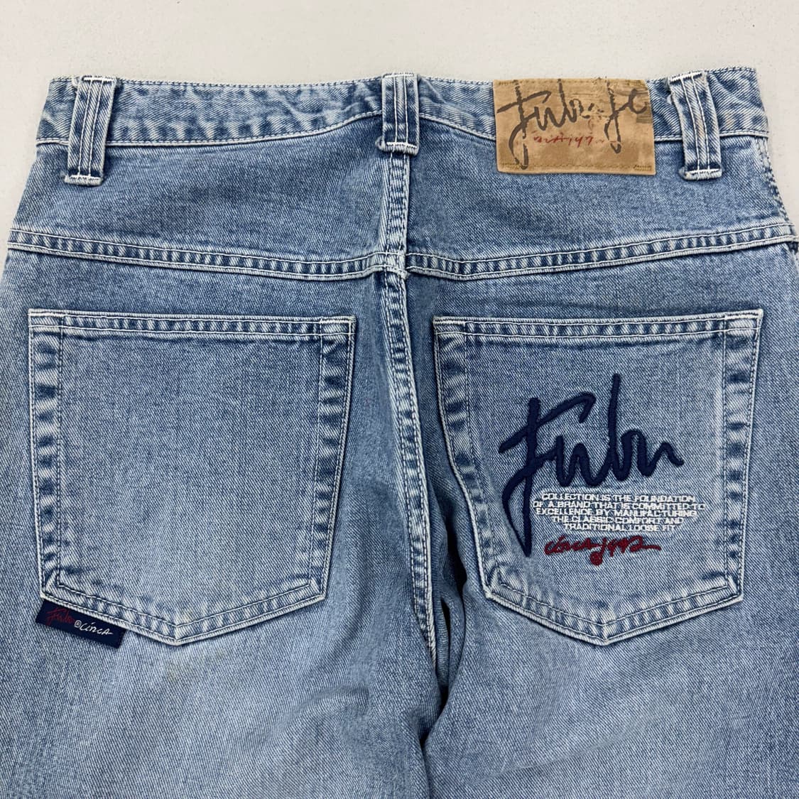 FUBU 후부 올드스쿨 힙합 데님팬츠 상품이미지5