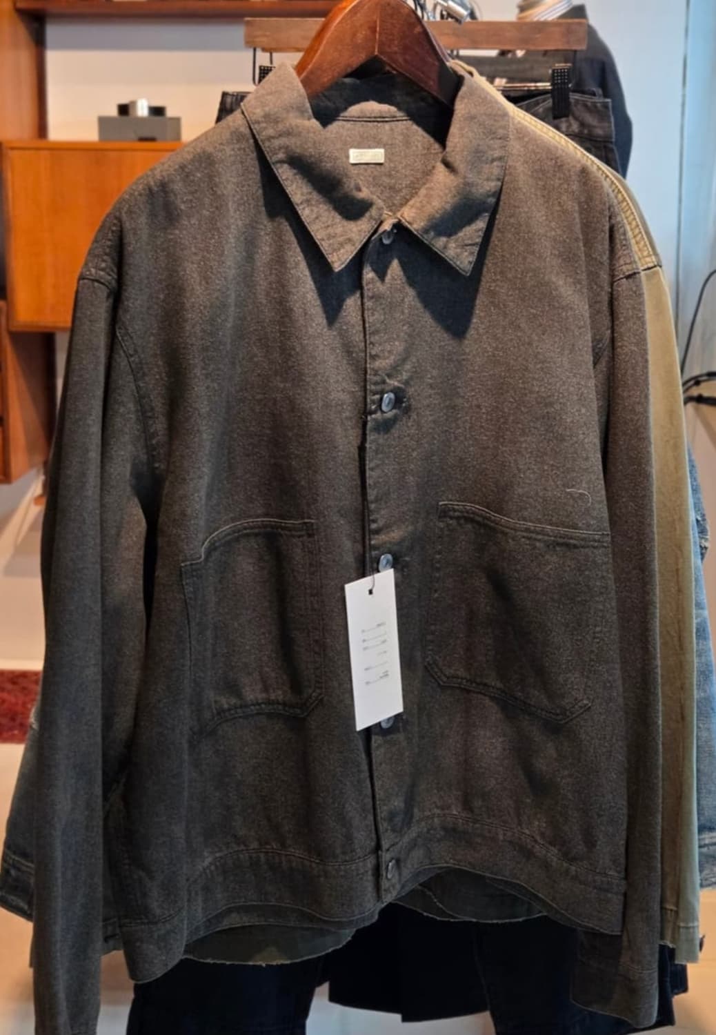 아프레쎄  Vintage Black Chambray 워크 셋업 3/3 상품이미지3
