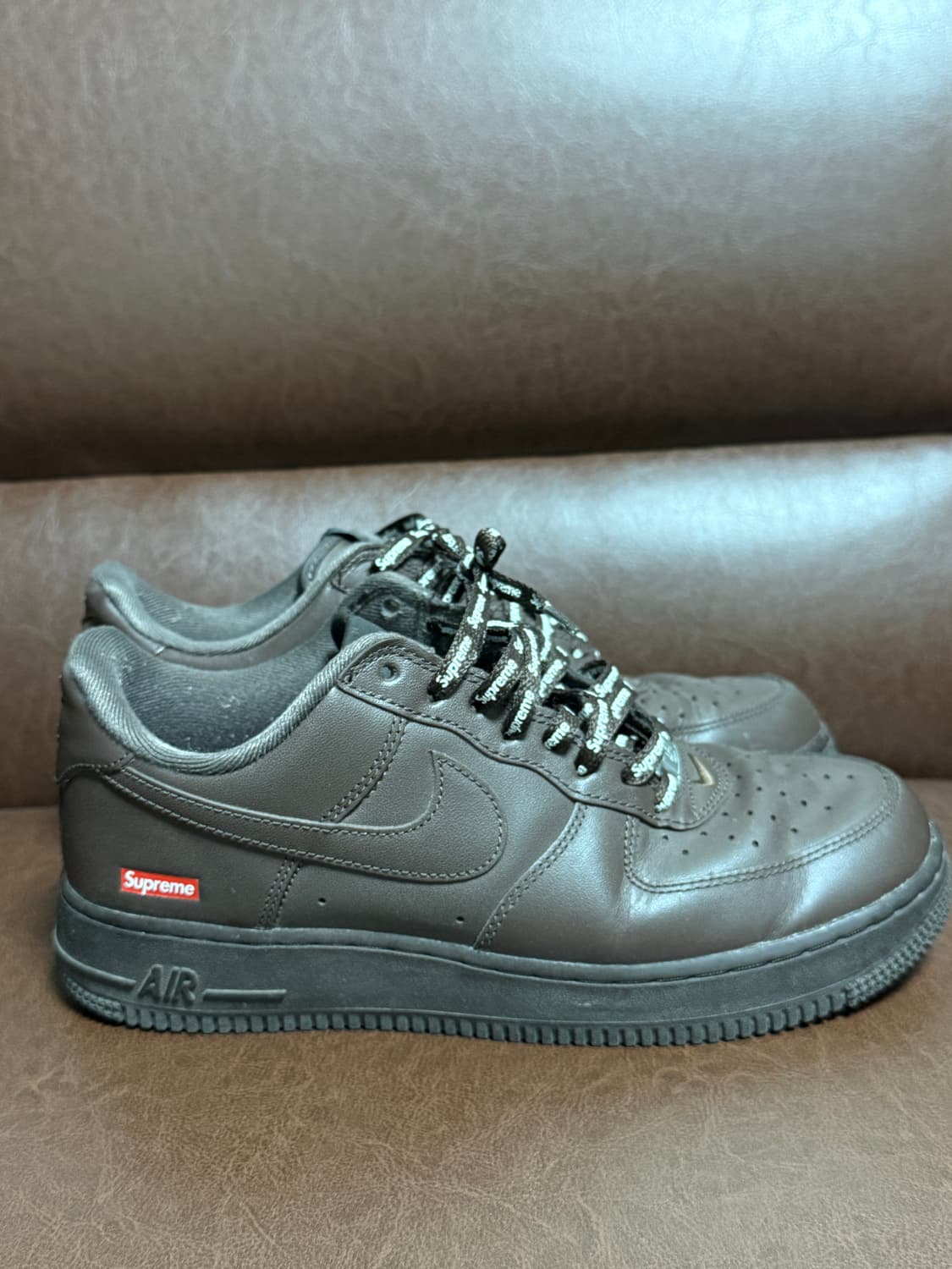 나이키X슈프림 에어포스 1 로우 바로크 브라운 (260) 상품이미지2