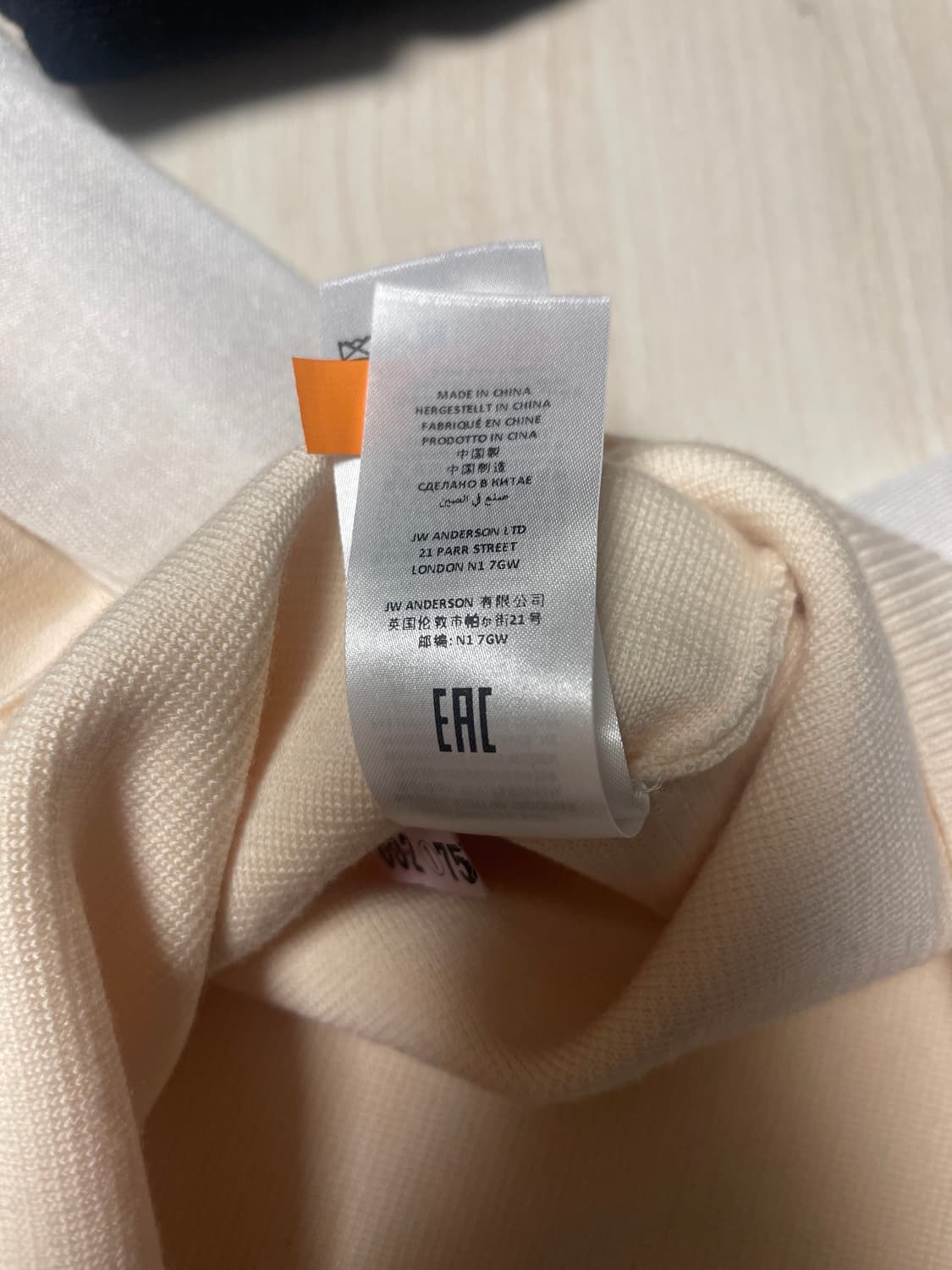 JW Anderson 아이보리 시스루 여성니트 상품이미지4