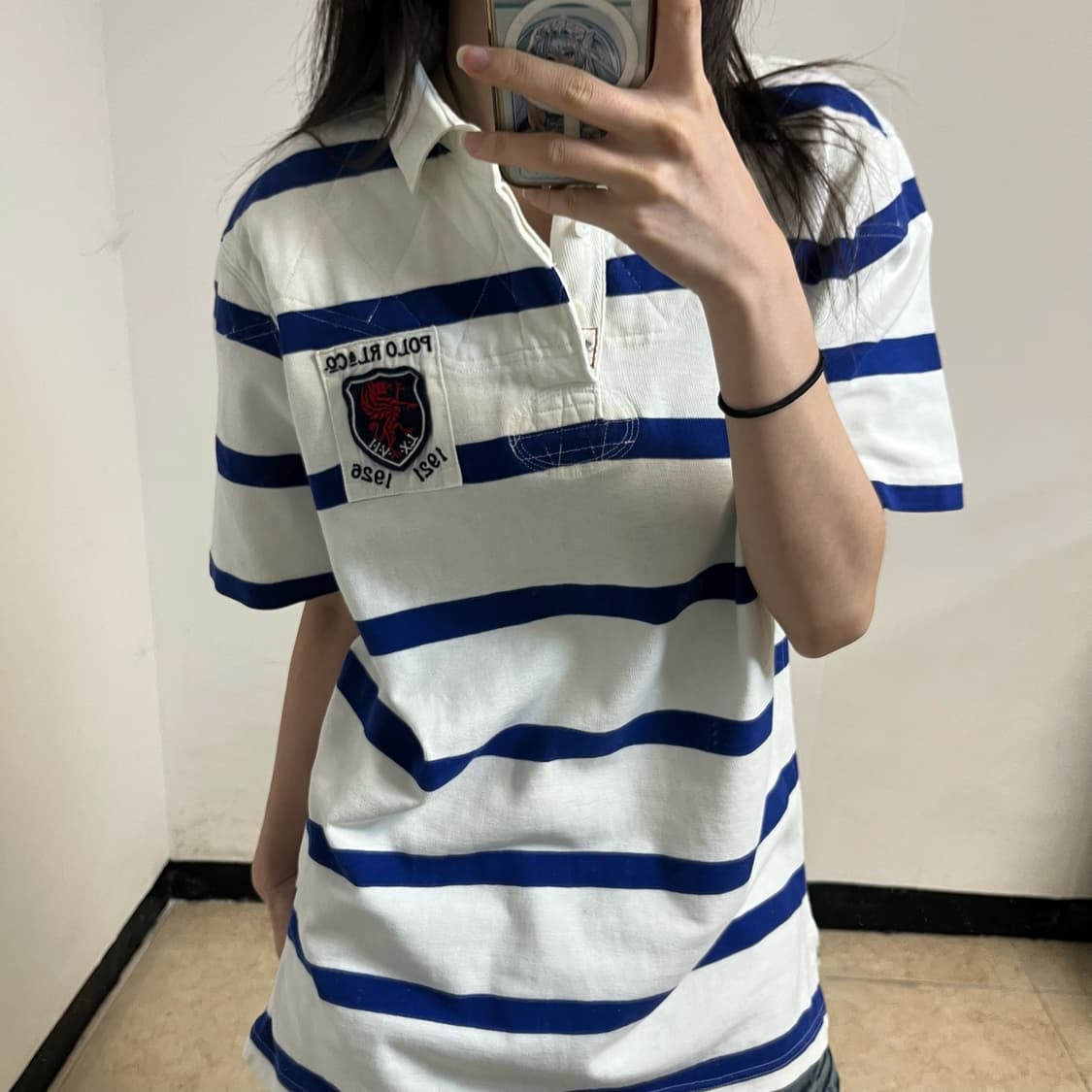 Polo Ralph Lauren Blue Stripe Rugby tee 상품이미지2