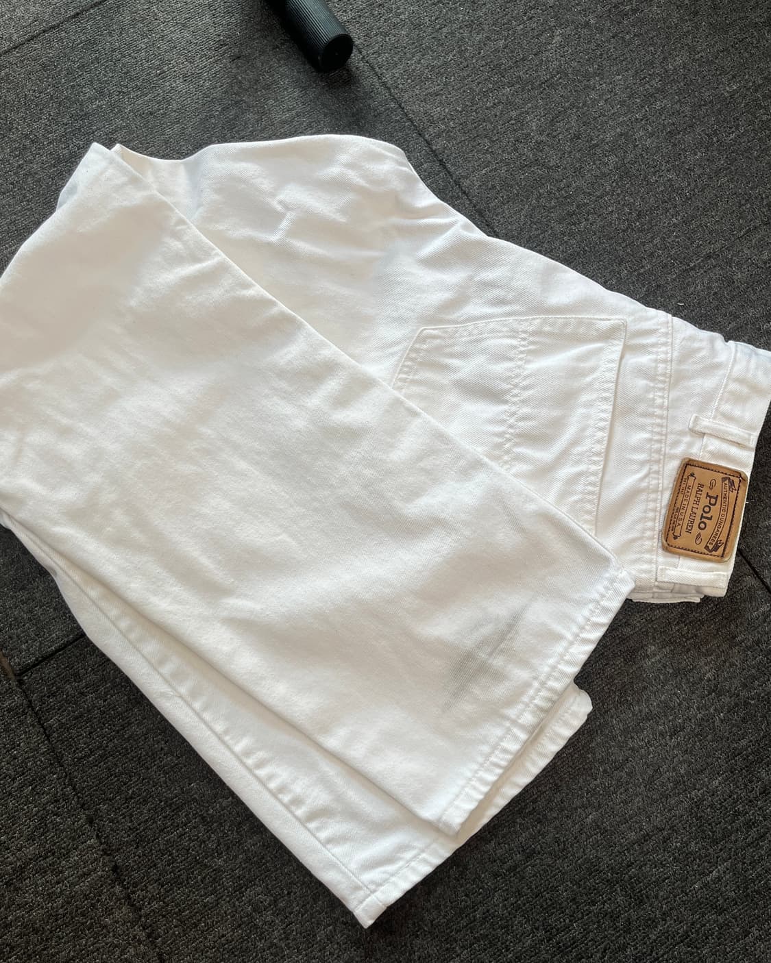 80s Polo Authentic Dungarees White Denim 상품이미지9
