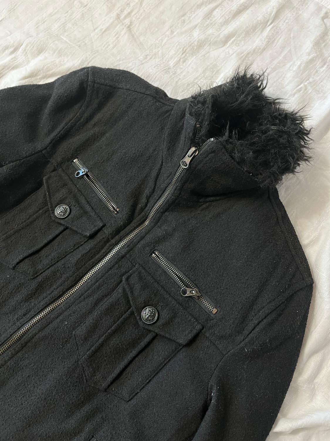 Vkei rock mood fur jacket 상품이미지6